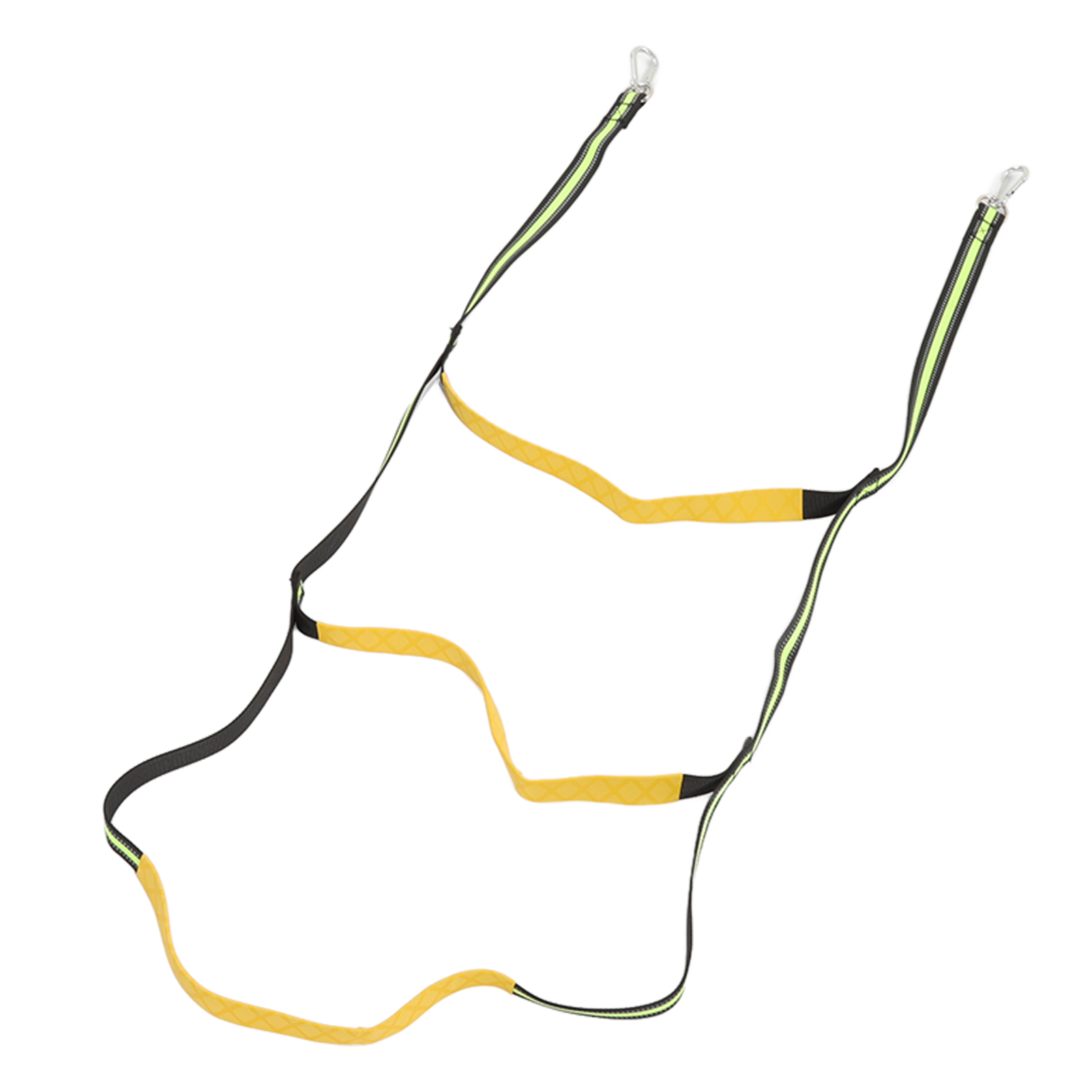 3-stufige, Grün Fluoreszierende Bootsstrickleiter Für Schlauchboote, Kajaks, Motorboote Und Kanus.