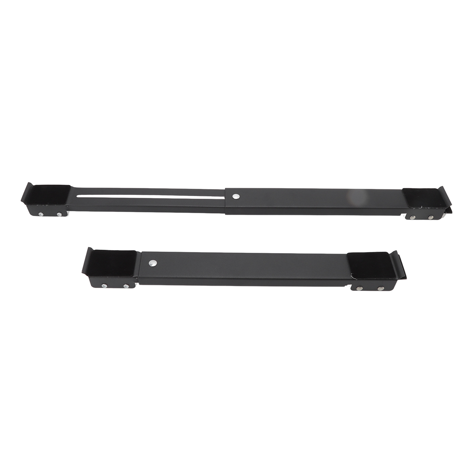 Set Mit 2 Stahlrollen Für Möbel Und Haushaltsgeräte, Ausziehbarer Fahrfuß, Tragkraft 300 Kg, Für Geschirrspüler, Schwarz