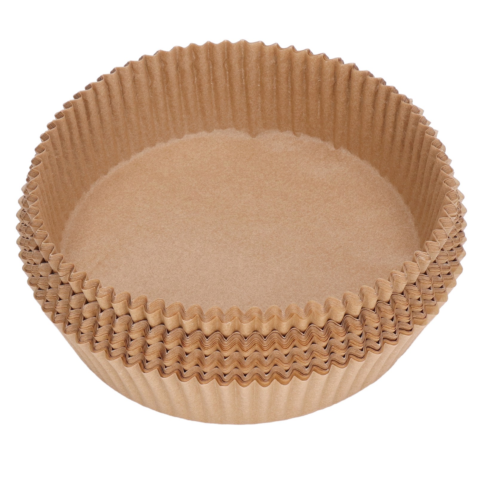 100 Runde, Silikonbeschichtete Papier-kochförmchen Für Heißluftfritteusen, 160 X 45 Mm, Antihaftbeschichtet Und Saugfähig, 100er-packung, Zum Kochen Und Backen Zu Hause.