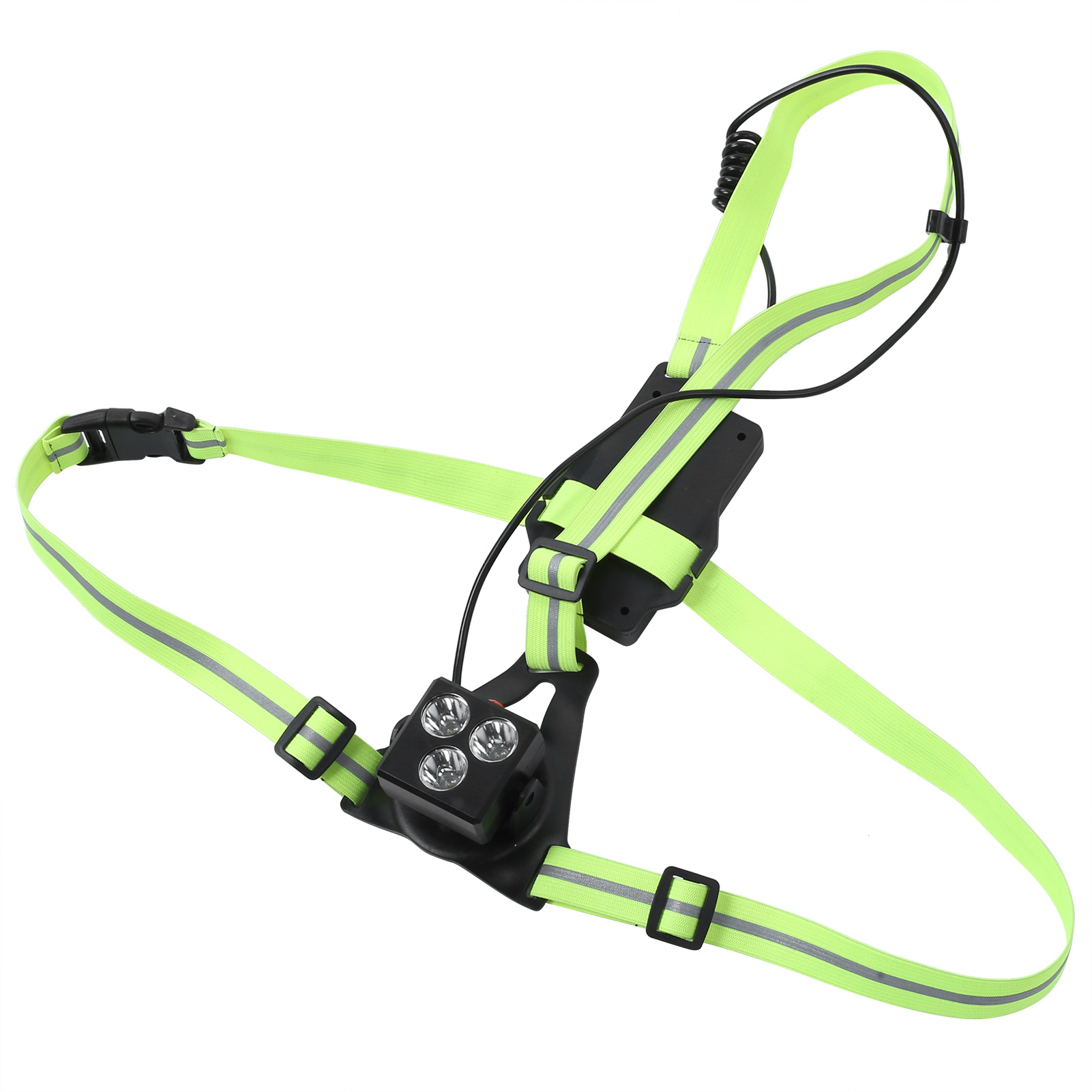 Wiederaufladbare Led-brustlampe Mit Usb-anschluss, Blinkendes Sicherheitslicht Für Nächtliches Laufen, Camping Und Wandern.