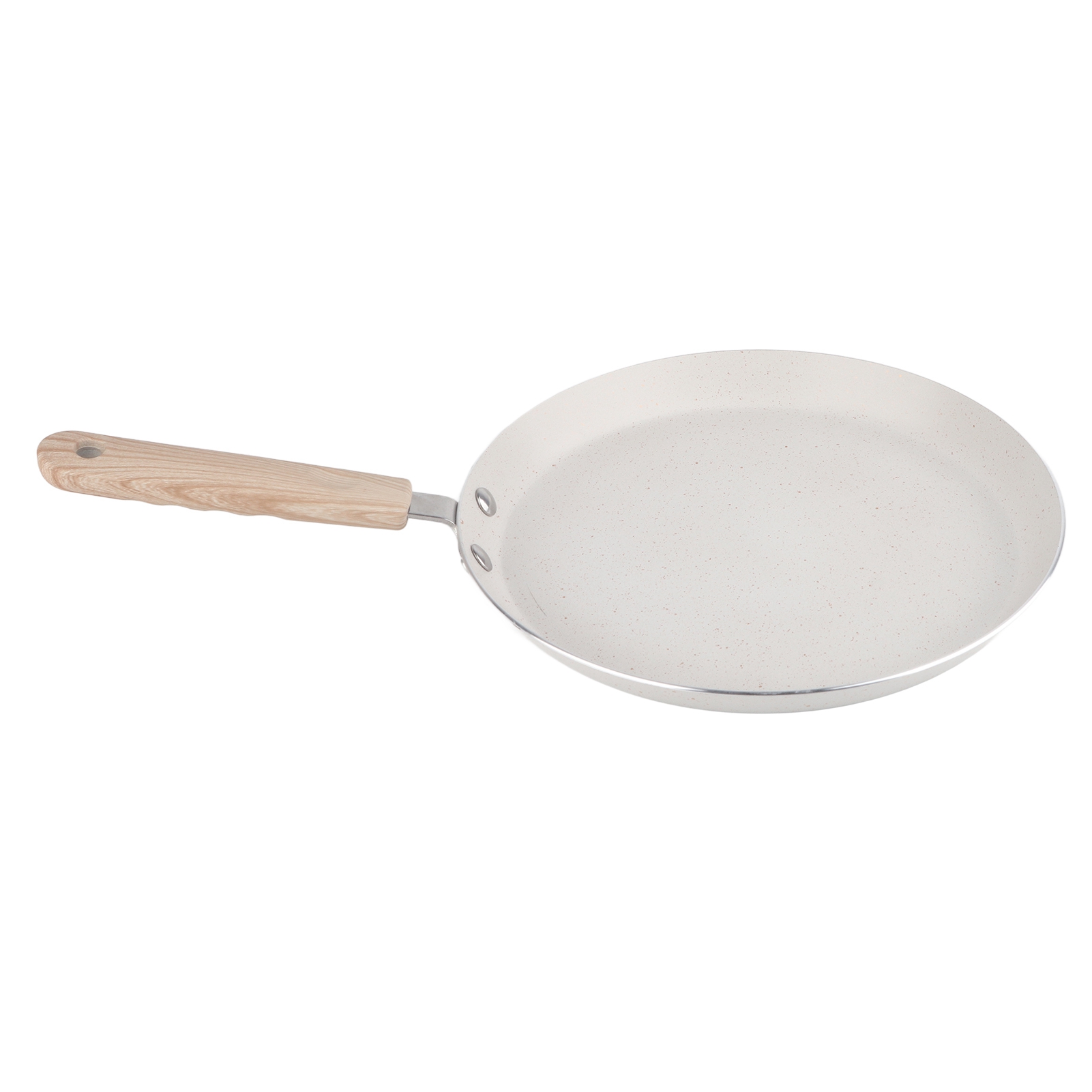 Antihaftbeschichtete Bratpfanne Mit Griff, Flache Aluminiumpfanne Für Frühstück, Pfannkuchen, 22 Cm