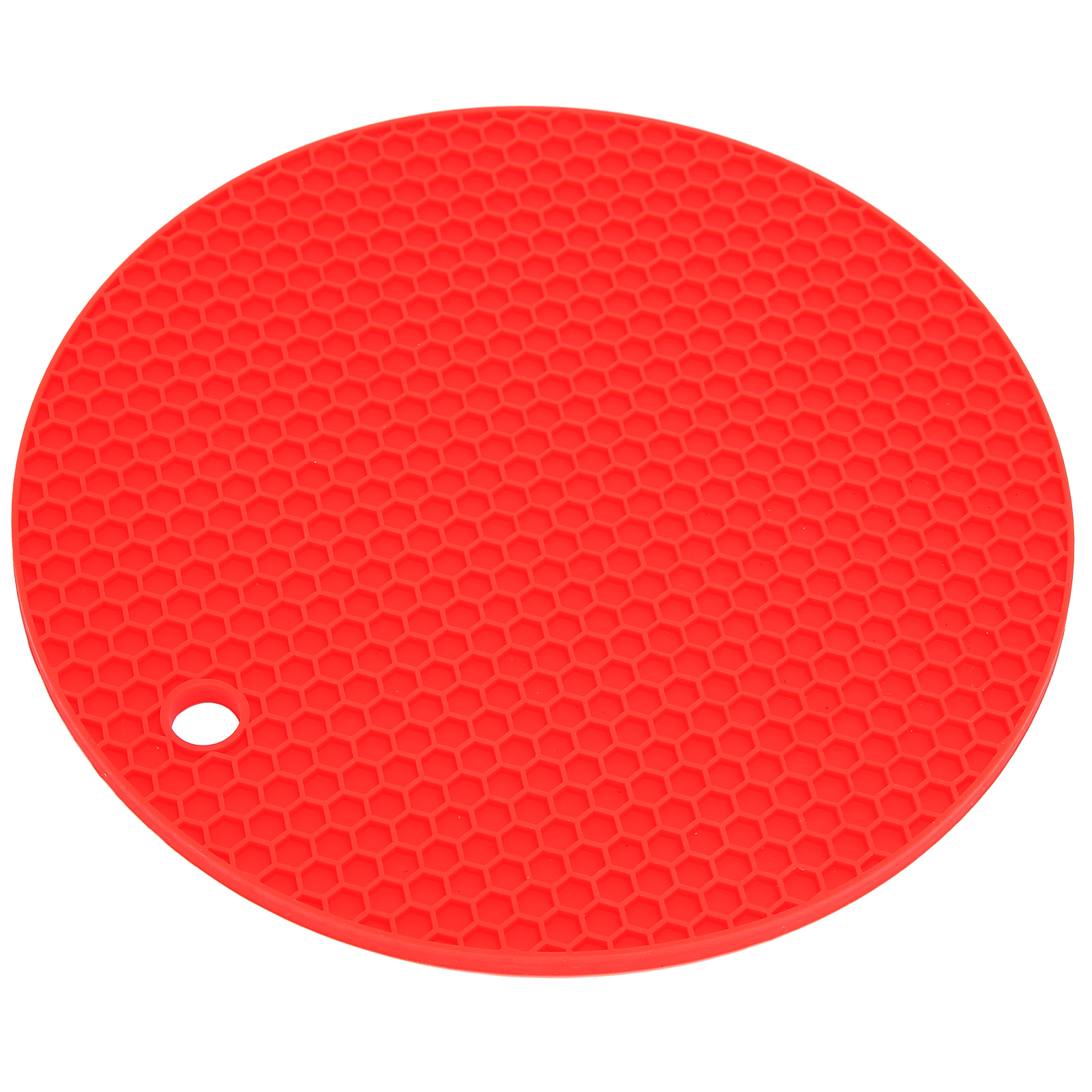 Dicke, Runde Tischmatte Aus Lebensmittelechtem Silikon, Isoliermatte Für Mikrowelle Und Backofen, Rot