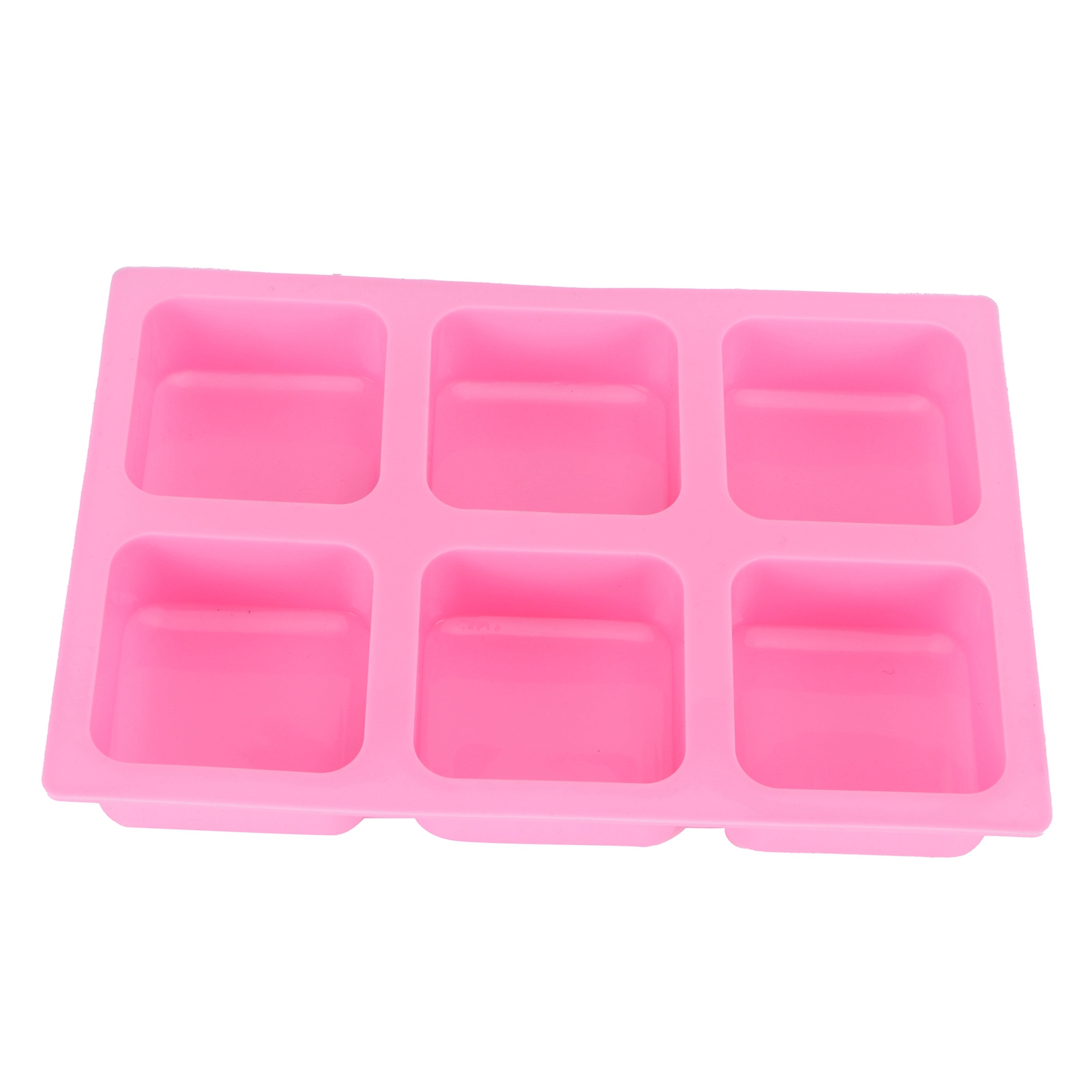 Quadratische Silikonform Mit 6 Mulden Für Kuchen, Handgemachte Seife, Diy-back- Und Seifenherstellungswerkzeug