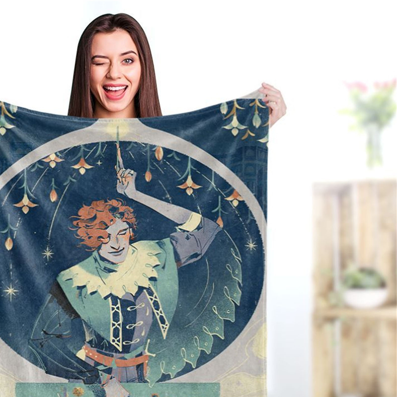 Personalisierter Tarot-teppich 140x200 Cm, Weicher Bezug Mit Astrologie-muster, Große Größe, Heimdekoration.