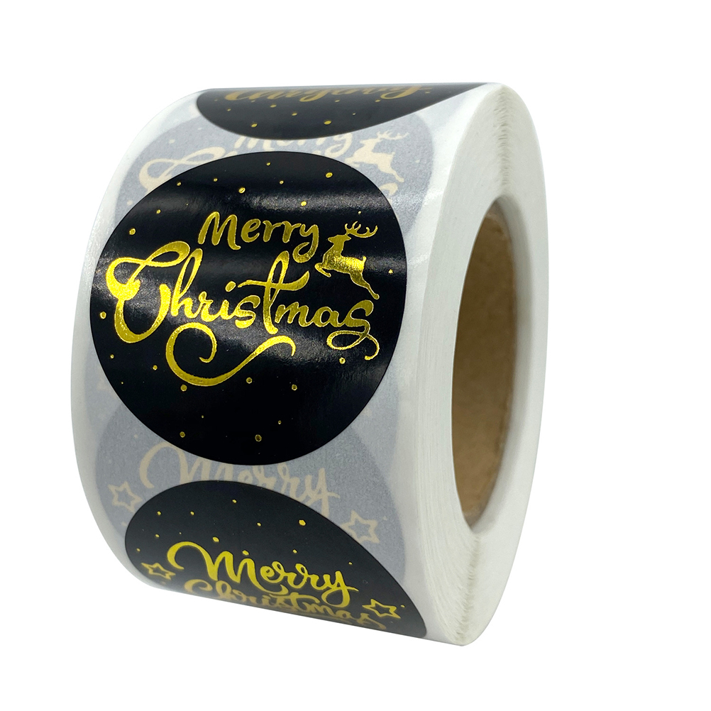 500 Runde Weihnachtsaufkleber, 3,8 Cm, Etiketten Für Briefumschläge, Geschenke Und Pakete