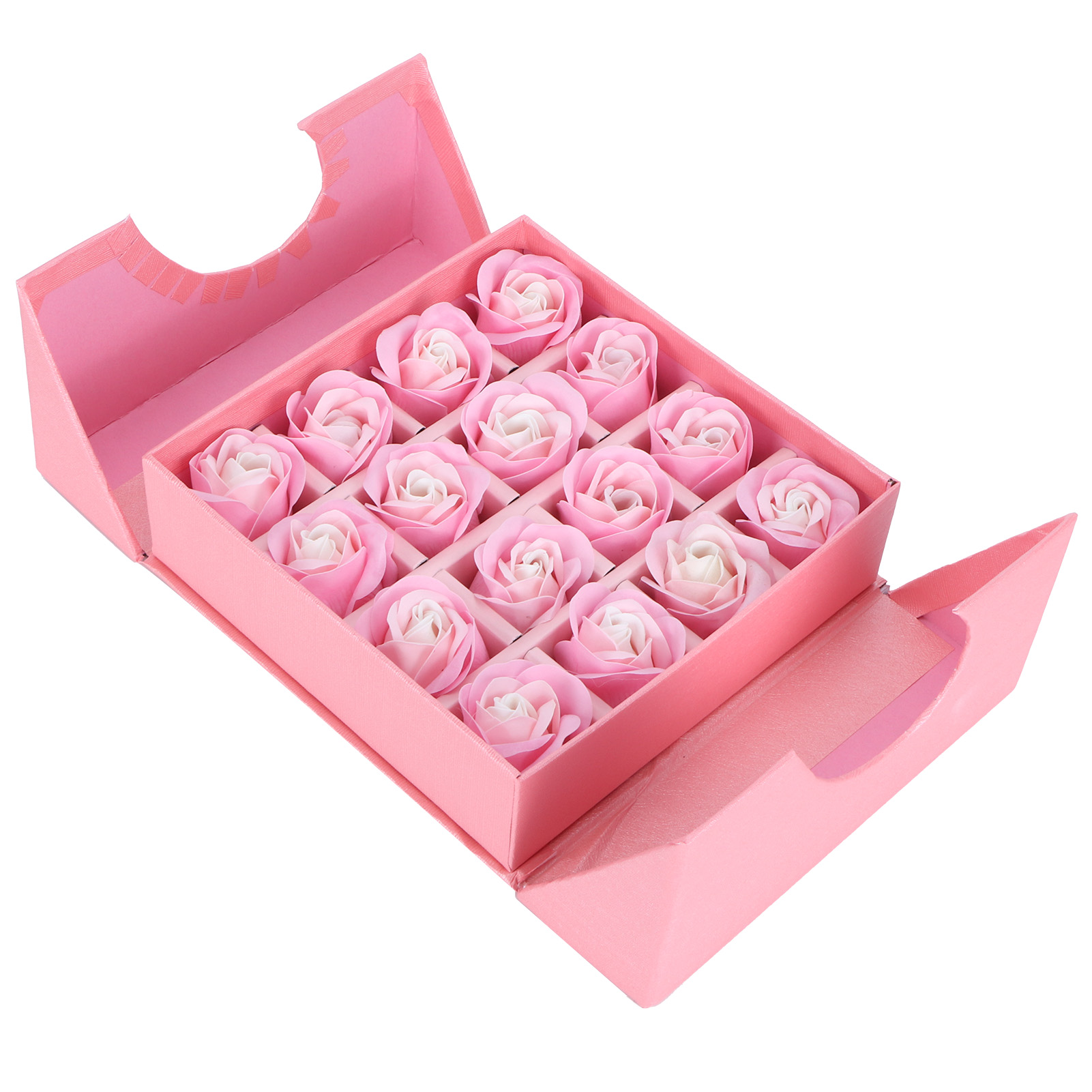 Geschenkbox Mit Künstlichen Blumen Aus Rosa Polyethylen, Innovatives Geschenk Für Geburtstag, Party Oder Hochzeit