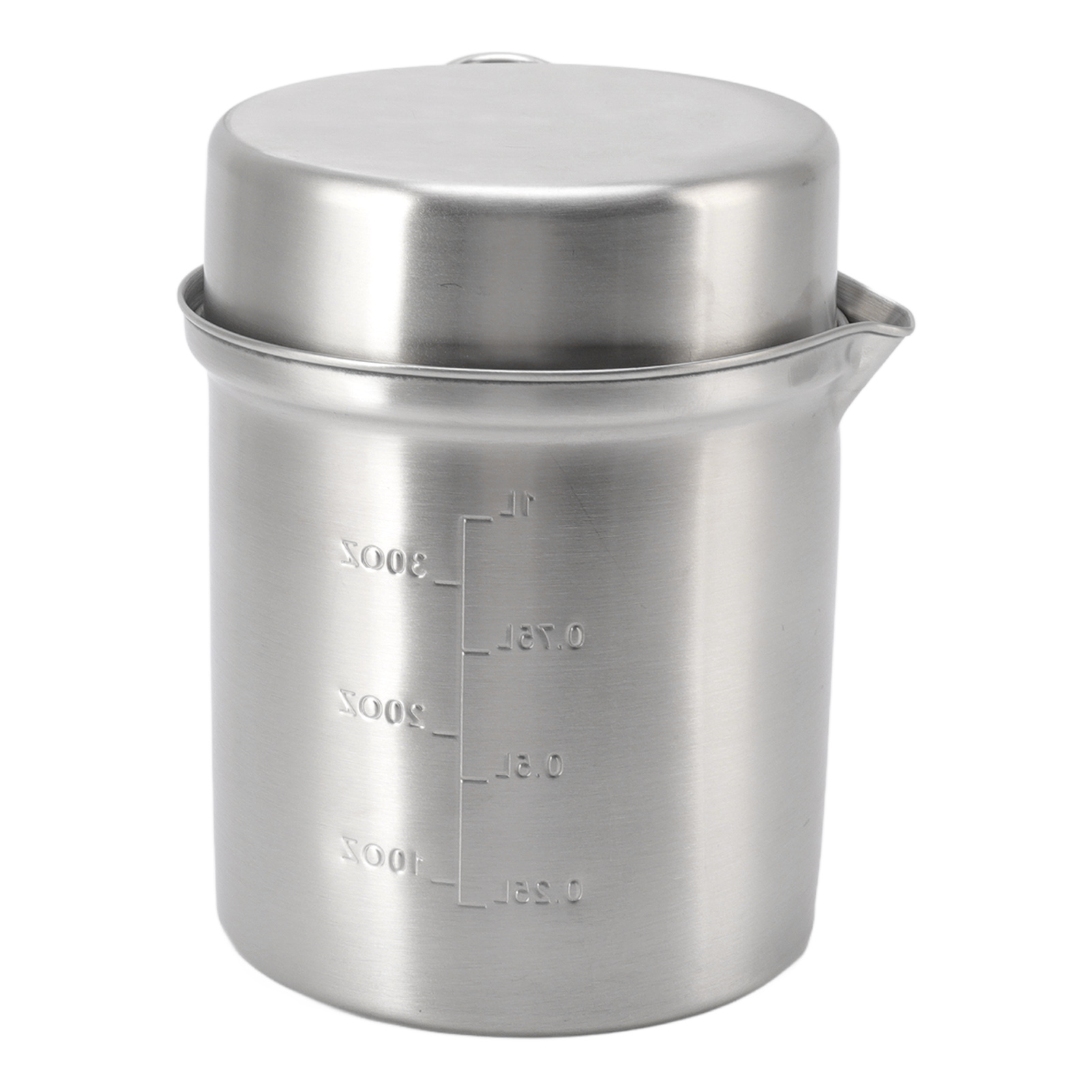 Set Aus Tragbarem, Windfestem Edelstahl-outdoor-kochgeschirr Zum Wandern, Campen Und Kochen