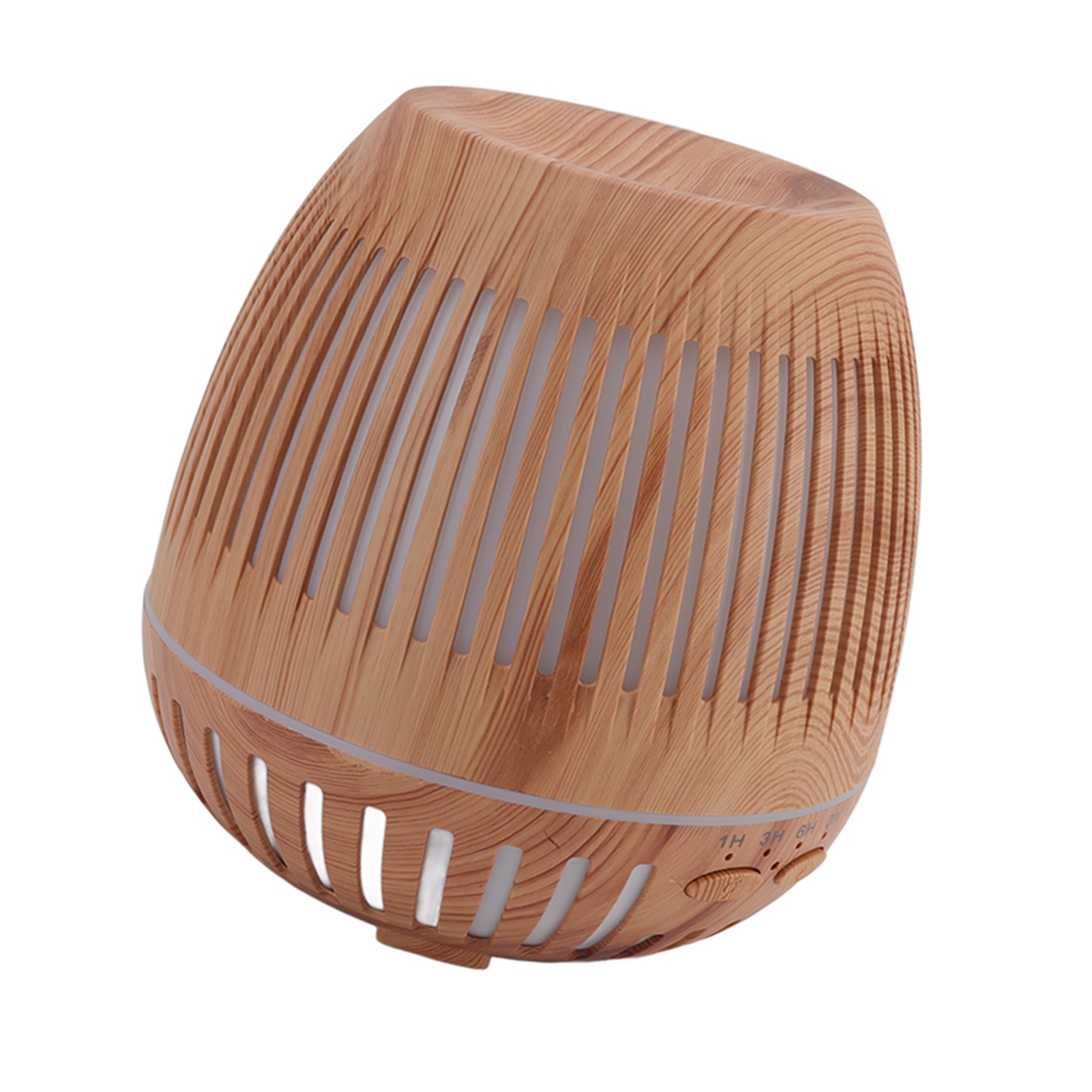 400-ml-diffusor Für Ätherische Öle, Holzoptik, 8 W, 24 V, Fernbedienung, Leiser Betrieb (35 Db), Farbige Led-beleuchtung, Eu-stecker (100–240 V)