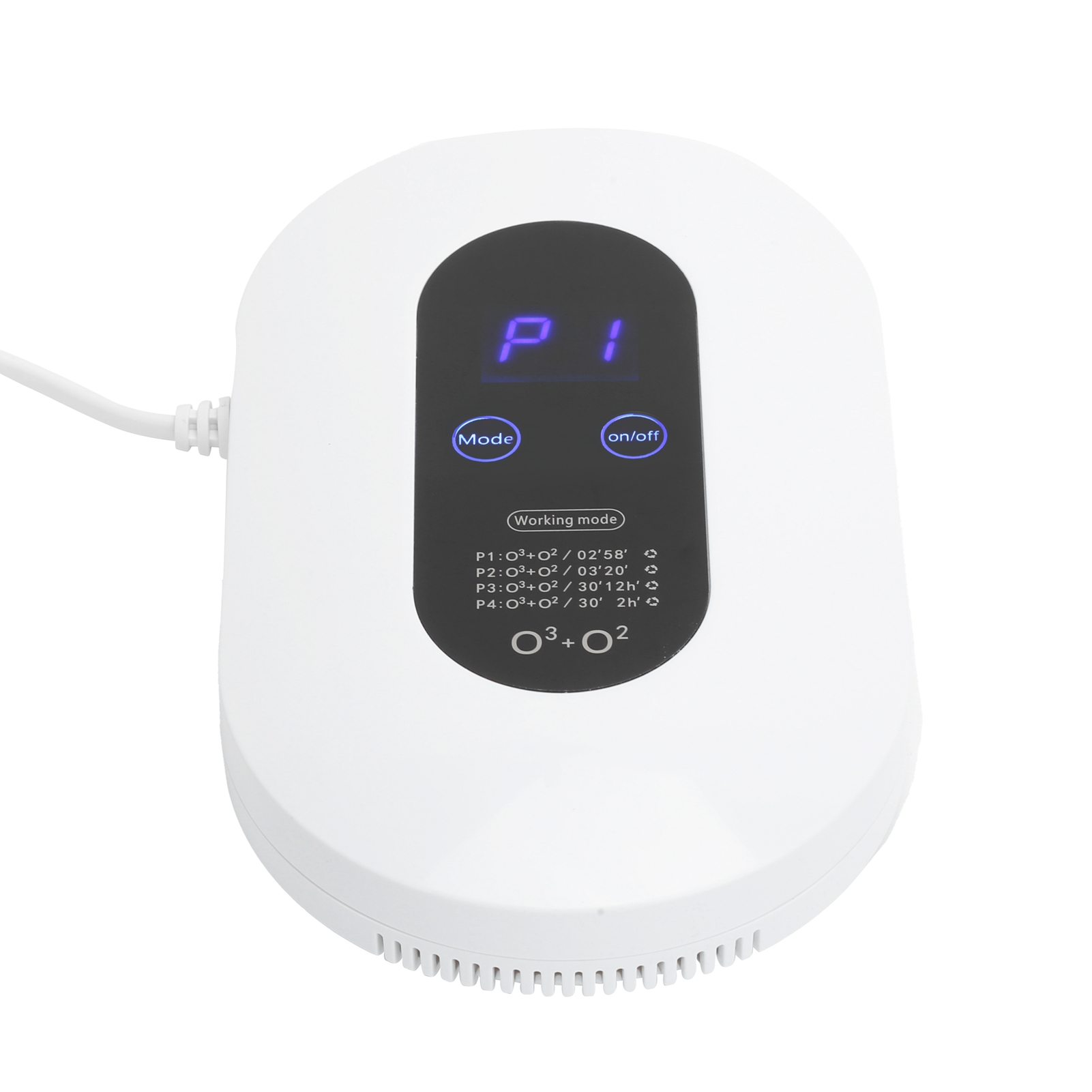 Ozon-luftreiniger, Geruchsneutralisator, Ionisator Für Schlafzimmer, Küche, Badezimmer, 110–220 V Eu-stecker