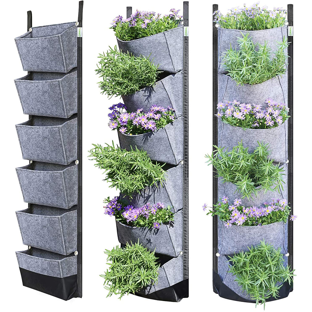 Vertikaler, An Der Wand Befestigter Pflanzsack Für Den Garten Im Freien, Hängender Pflanztopf, Anzuchtbehälter Für Kletterpflanzen.