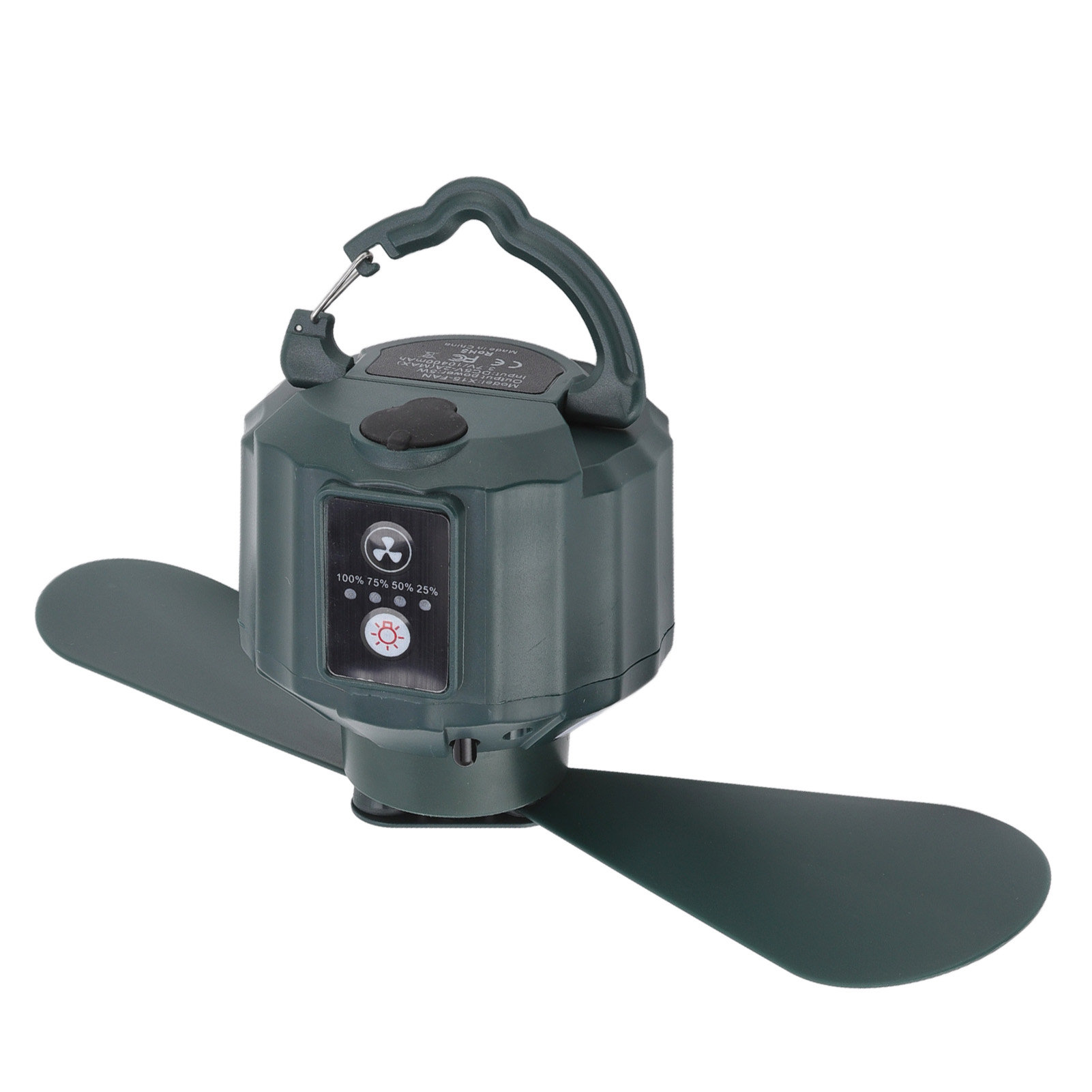 Tragbarer Led-campingventilator Mit 3 Geschwindigkeitsstufen, Timer, 10400-mah-akku, Wasserdicht, Usb-aufladbar, Batteriebetrieben, Deckenleuchte Für Den Außenbereich