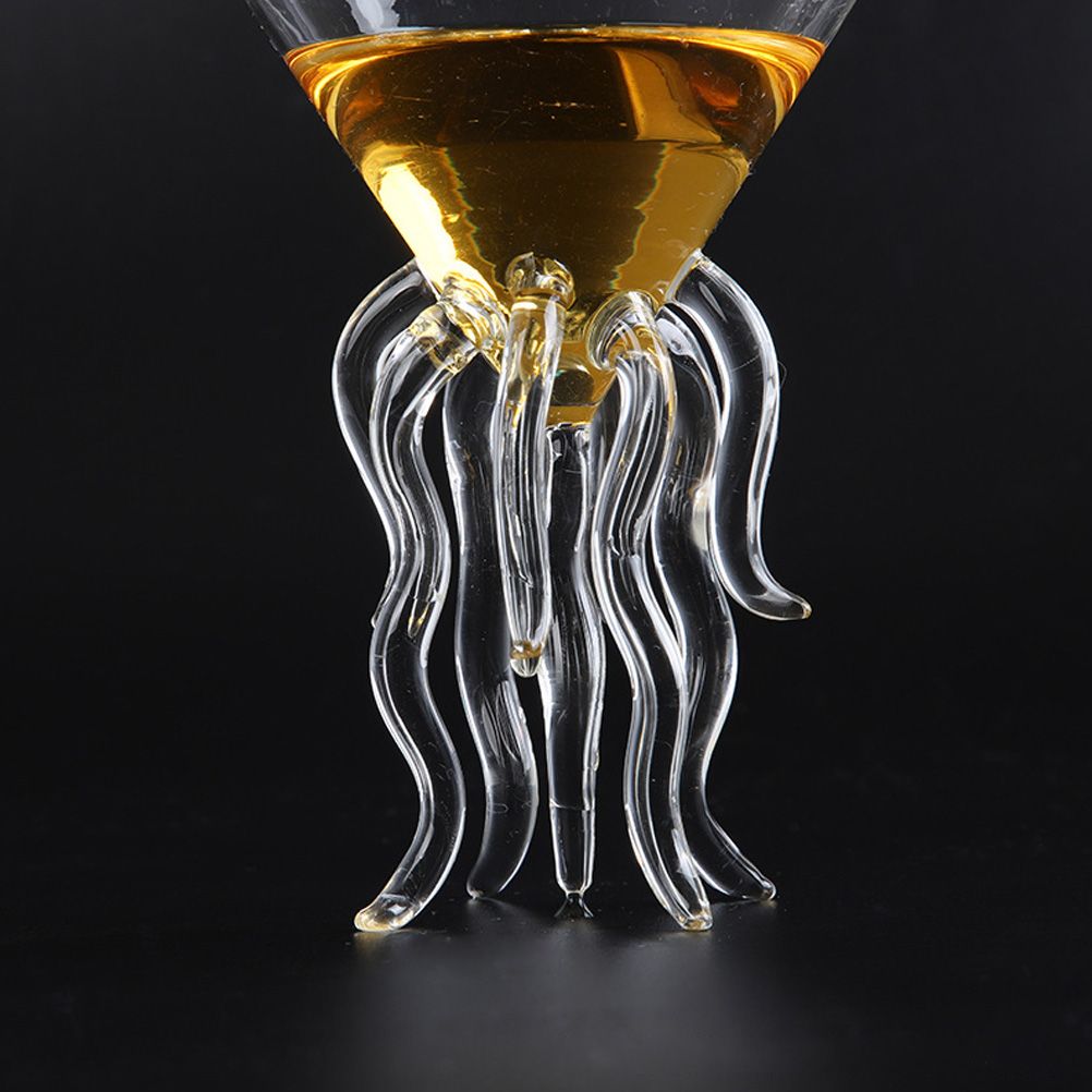Durchsichtiges Cocktailglas In Oktopusform, Becherförmiger Oktopus, Quallenglas Für Getränke.