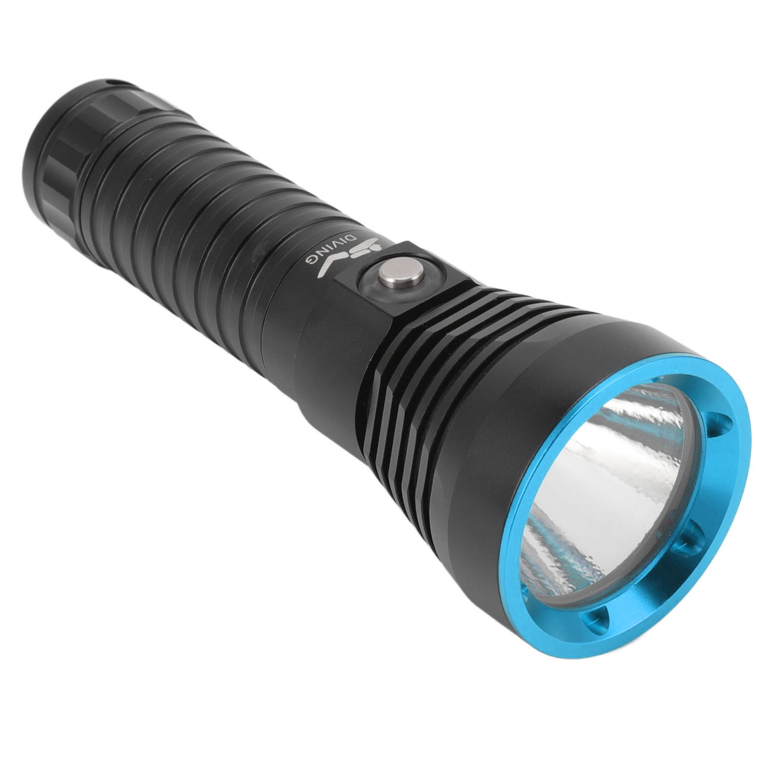 3000 Lumen Led-tauchlampe, Ipx8 Wasserdichte Unterwasserlampe (bis 100 M), Blau