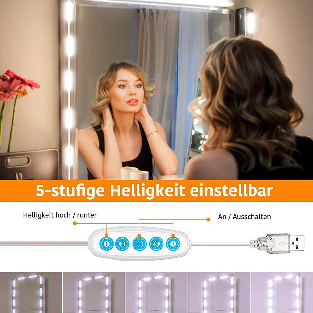 Dimmbare Led-spiegelleuchte, 45 Leds, Diy-schminkbeleuchtung Für Den Schminktisch, Usb