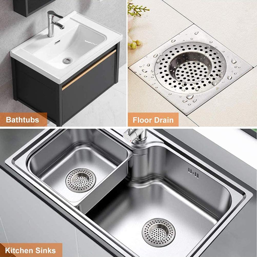 4-teiliges Spülbecken-sieb, Abflussstopfen Aus Edelstahl, Küchenfilter Für Badewanne, Spüle Und Badezimmer