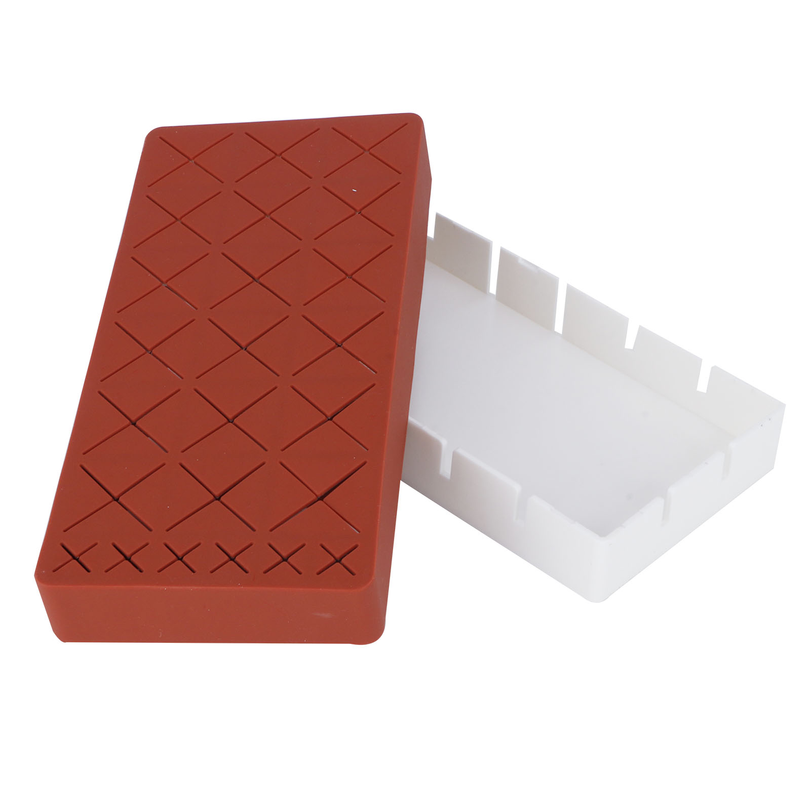 Einfacher Lippenstift-organizer Aus Silikon, Schreibtisch-organizer Für Lipgloss Und Augenbrauenstifte, Online Beliebt, Bietet Platz Für 18 Lippenstifte (rottöne).