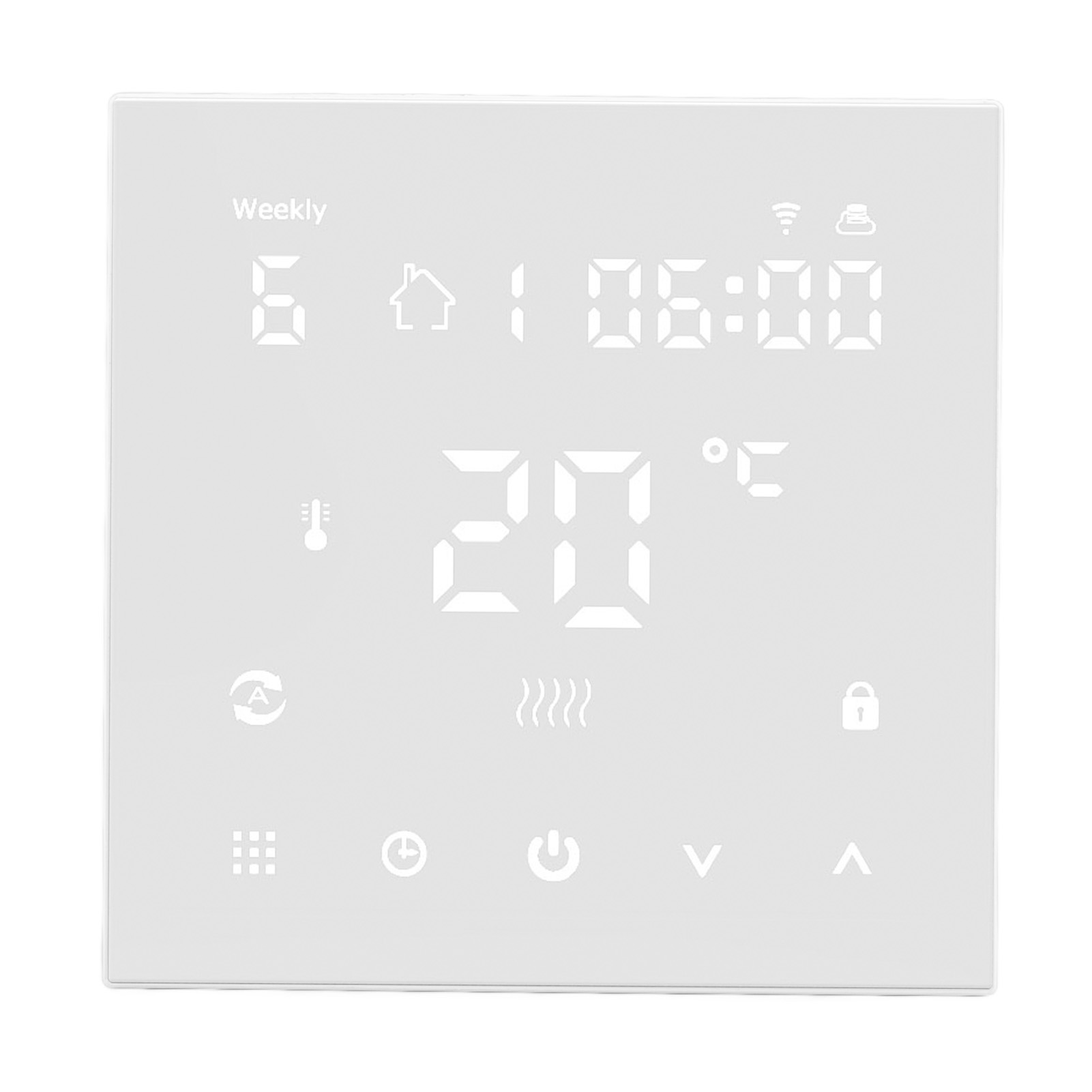 Intelligenter, Digitaler, Programmierbarer Wlan-thermostat 90-240 V Mit Touch-funktion, Mobiler App Und Sprachsteuerung Für Zuhause
