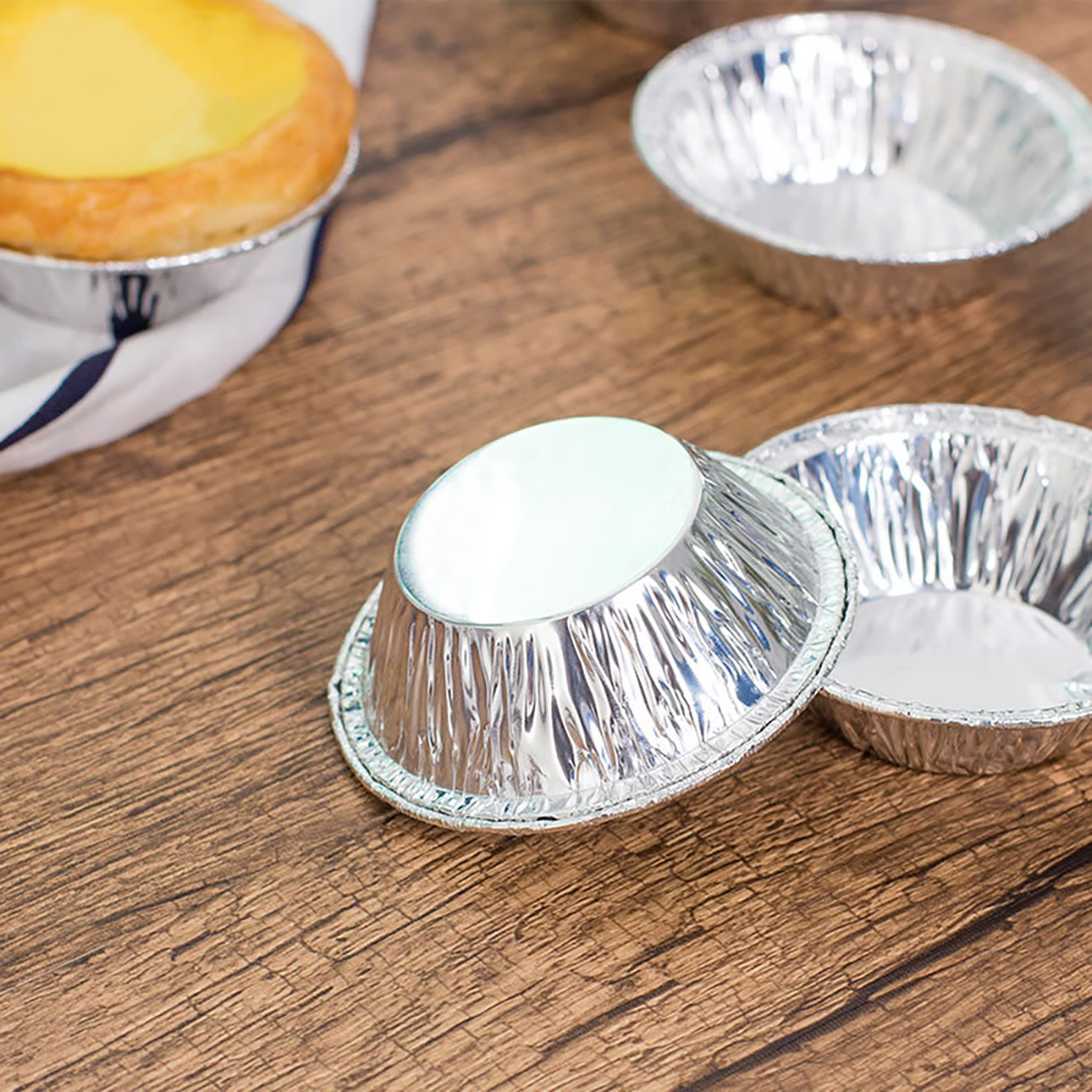 100 Einweg-aluminium-törtchenformen, Gebäckbackformen, Quicheformen, 100 Stück.