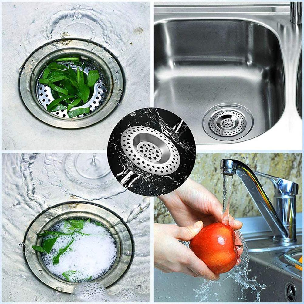 4 Edelstahl-spülbeckensiebe Für Küche Und Bad, Bodenablaufsiebe, Universal-abflussfilter