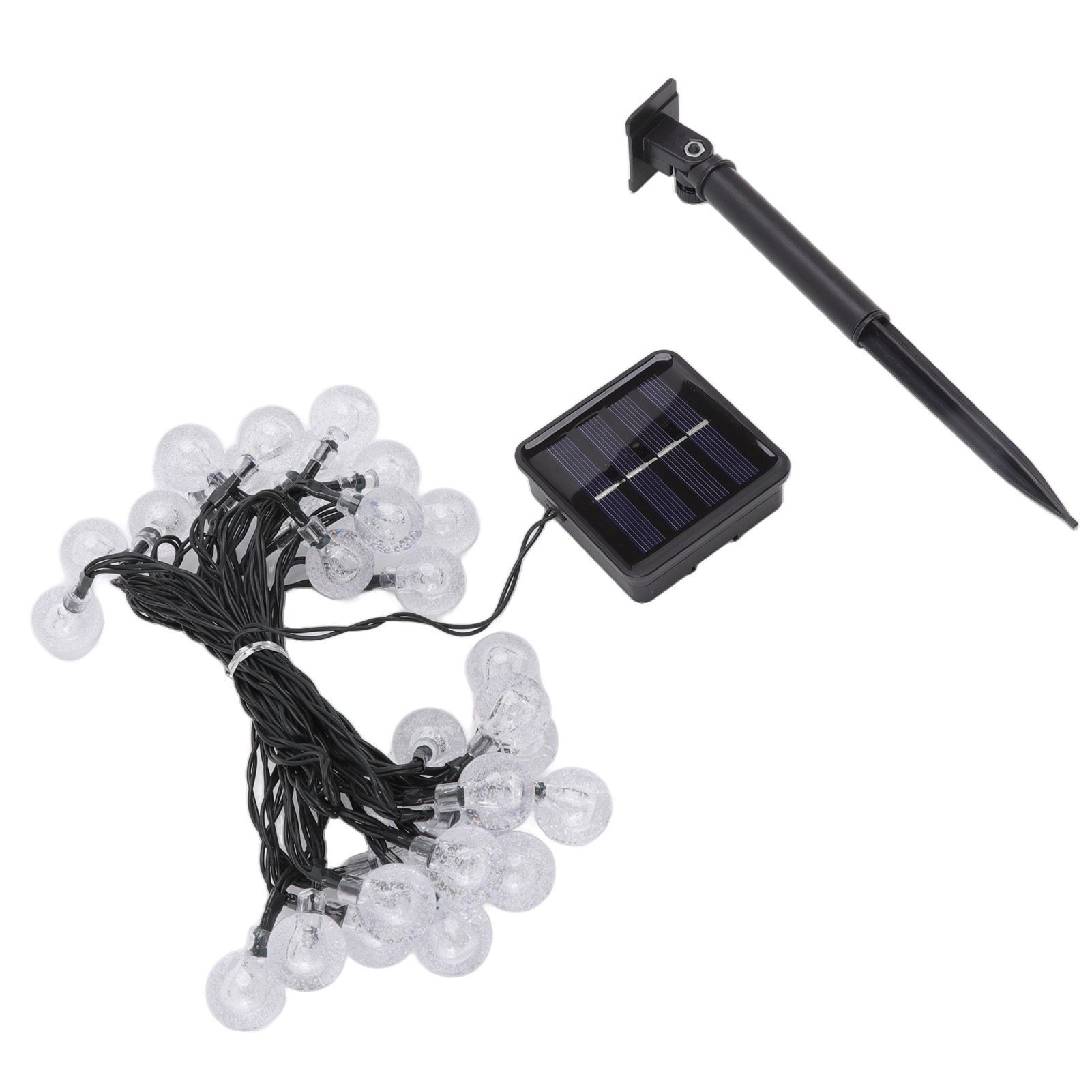 Solarleuchten Für Den Außenbereich Mit 8 Dekorationsmodi, 30 Wasserdichten Leds, 6,5 M Warmweißes Licht, Für Garten, Terrasse Und Patio