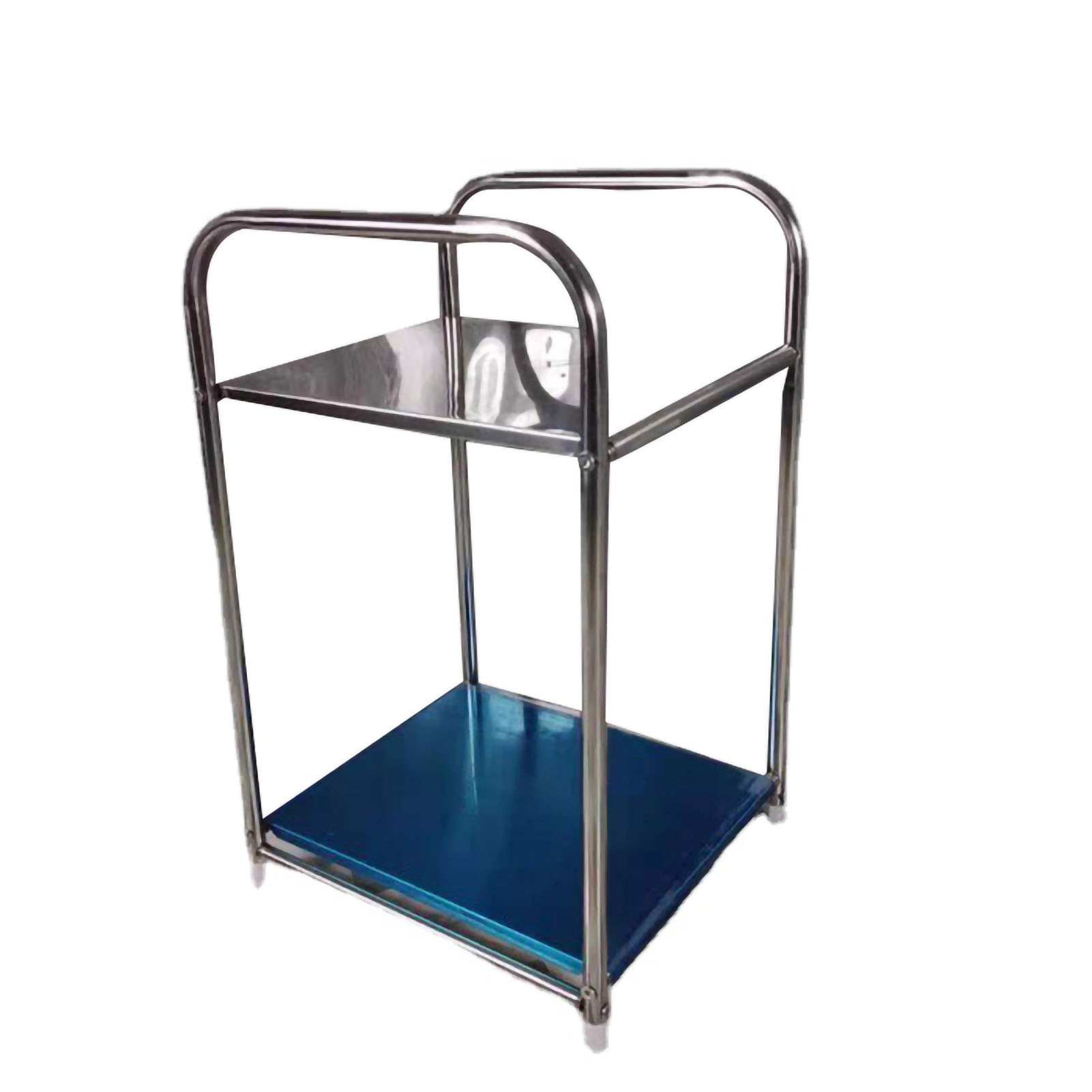 Robustes Ablagefach Aus Edelstahl, Seitliche Stütze, Zweistöckiger Beistelltisch, Für Badezimmer Und Schlafzimmer (zwei Ablagen)