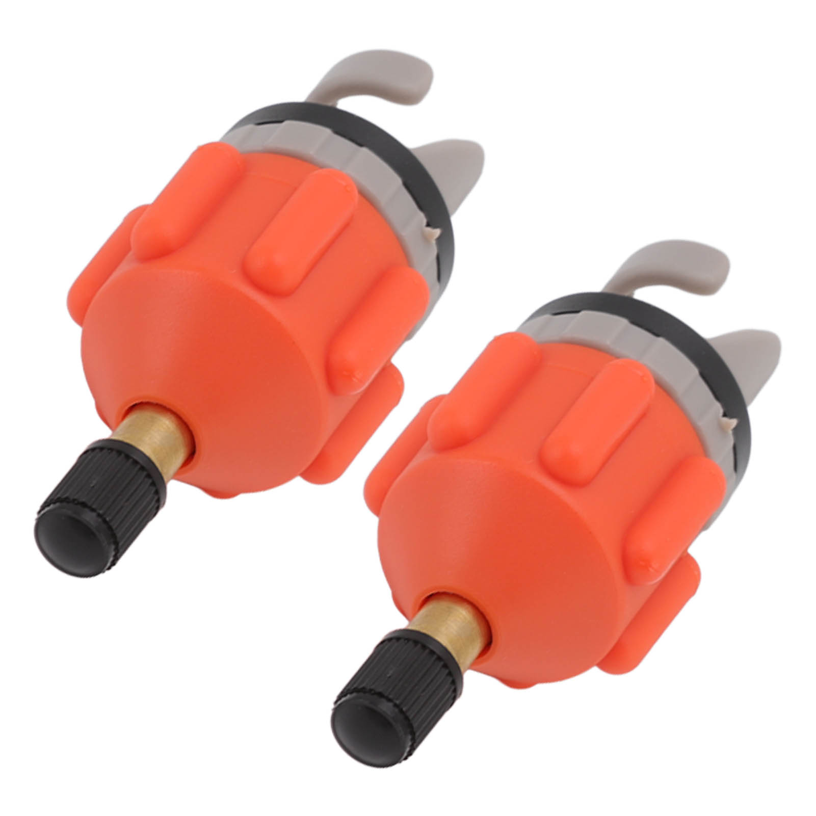 2-teiliger Luftpumpen-aufblasadapter, Düse, Sup-ventilanschluss, Kajak, Sturmboot, Autopumpe, Orange