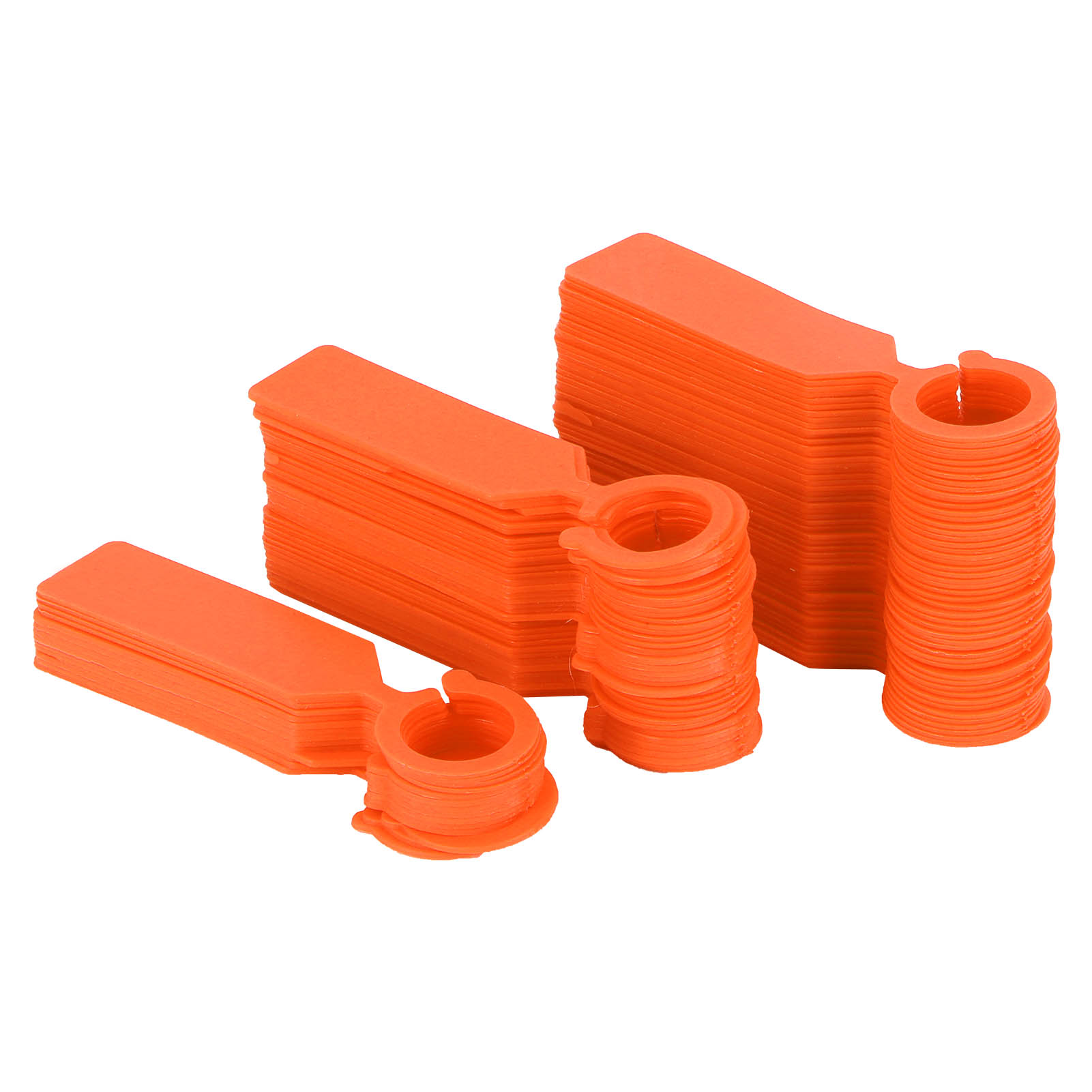Packung Mit 100 Hänge-pflanzen- Und Baumetiketten, Orangefarbene Gartenstecker, 11 X 2,4 Cm