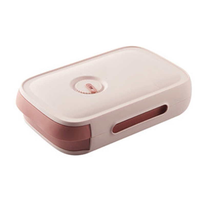Eierbox Mit Großem Fassungsvermögen, Mehrlagiger Eierhalter Mit Deckel Für Den Kühlschrank, Rosa