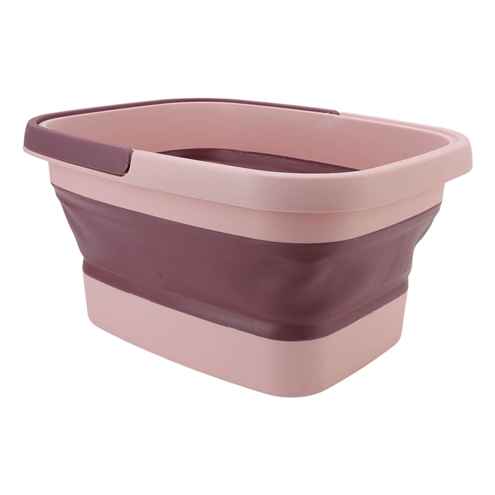 Faltbare Silikon-fußmassagewanne, Tragbar, Für Das Heim-spa, Rosa Fußbadewanne