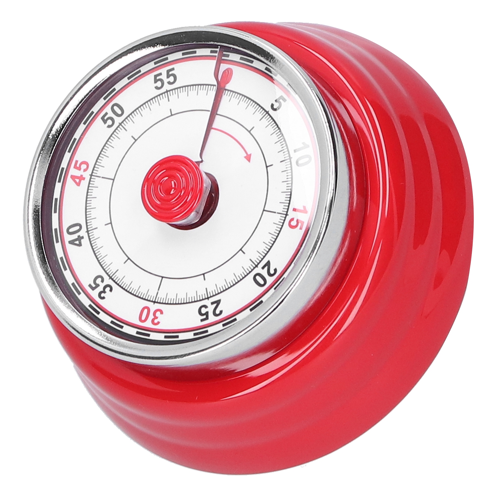 Mechanischer Küchentimer, Runde Uhr Zum Kochen, Lernen Und Für Erinnerungen, Zeitmanager Für Studenten, Rot.