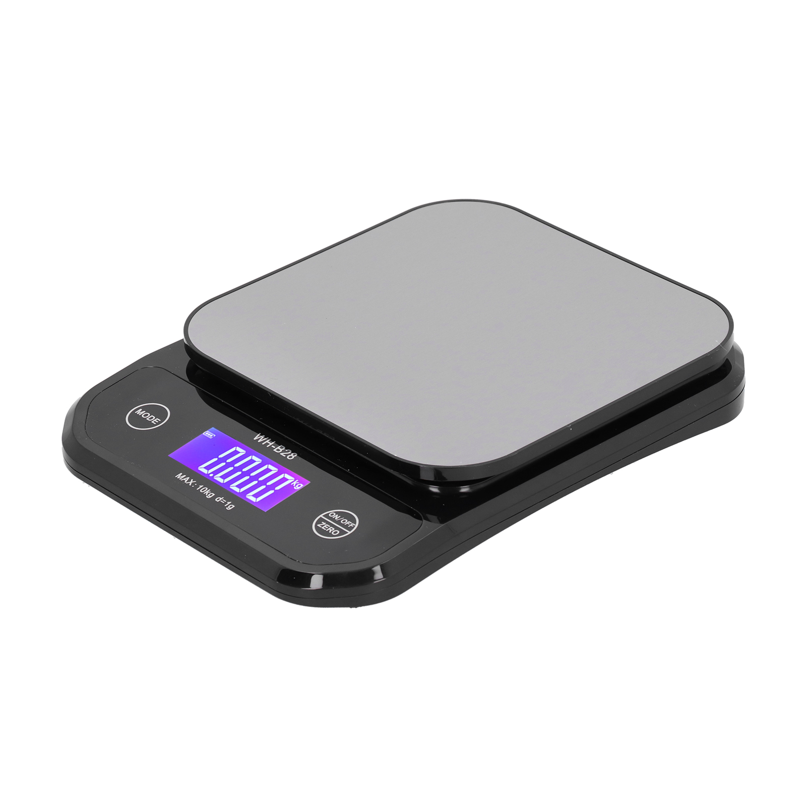 Wasserdichte, Per Usb Aufladbare Küchenwaage, Schwarze Elektrische Lebensmittelwaage 10 Kg/1 G, Grammgenau