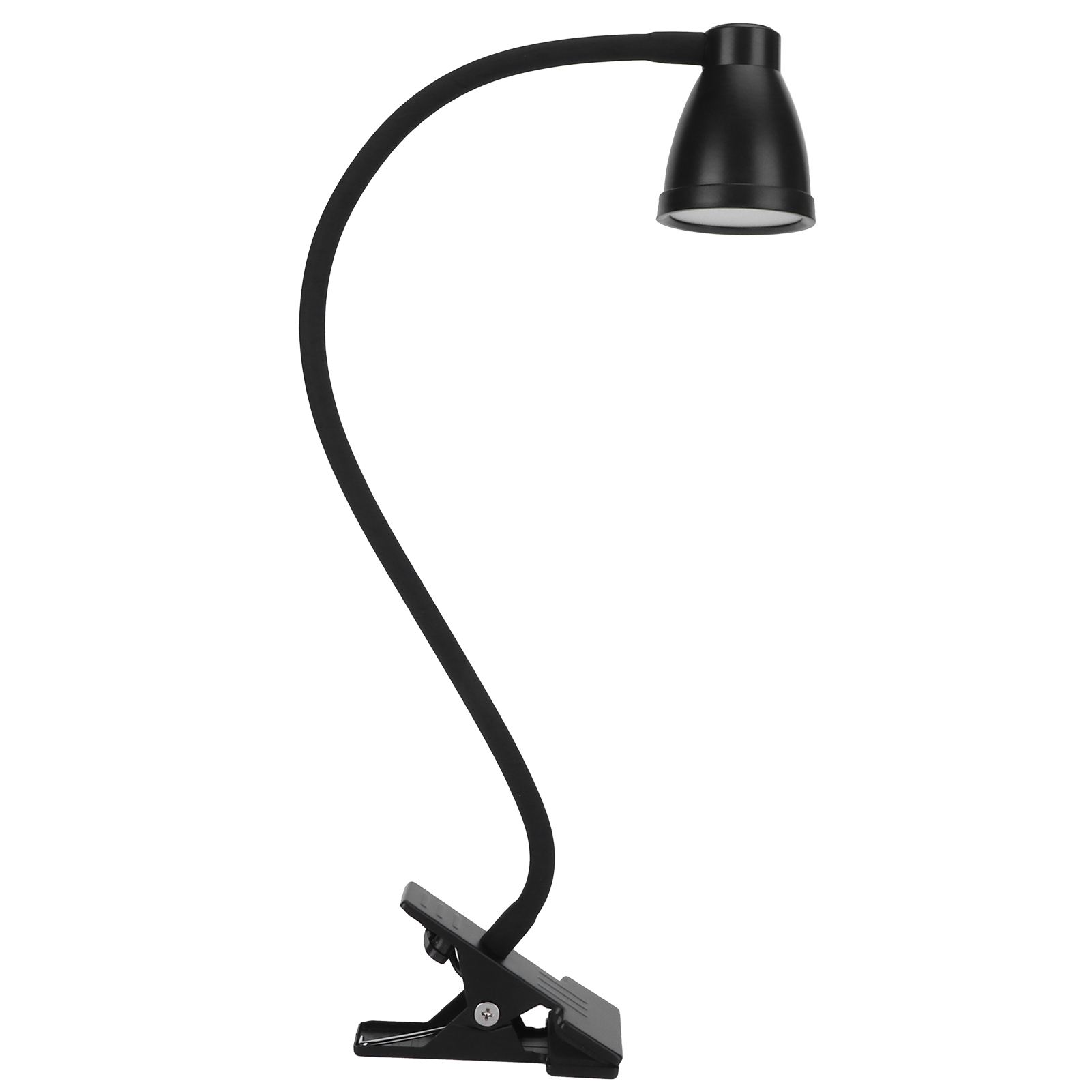 Usb-klemm-leselampe, Stufenlose Dimmfunktion, Schlichte Und Moderne Innenbeleuchtung, Schwarz