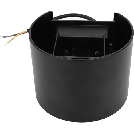 12-w-led-außenwandleuchte Ip65, Wasserdichtes Aluminium, Nach Oben Und Unten Gerichtete Beleuchtung, Schwarz, Kaltweißes Licht, Ac 85–265 V