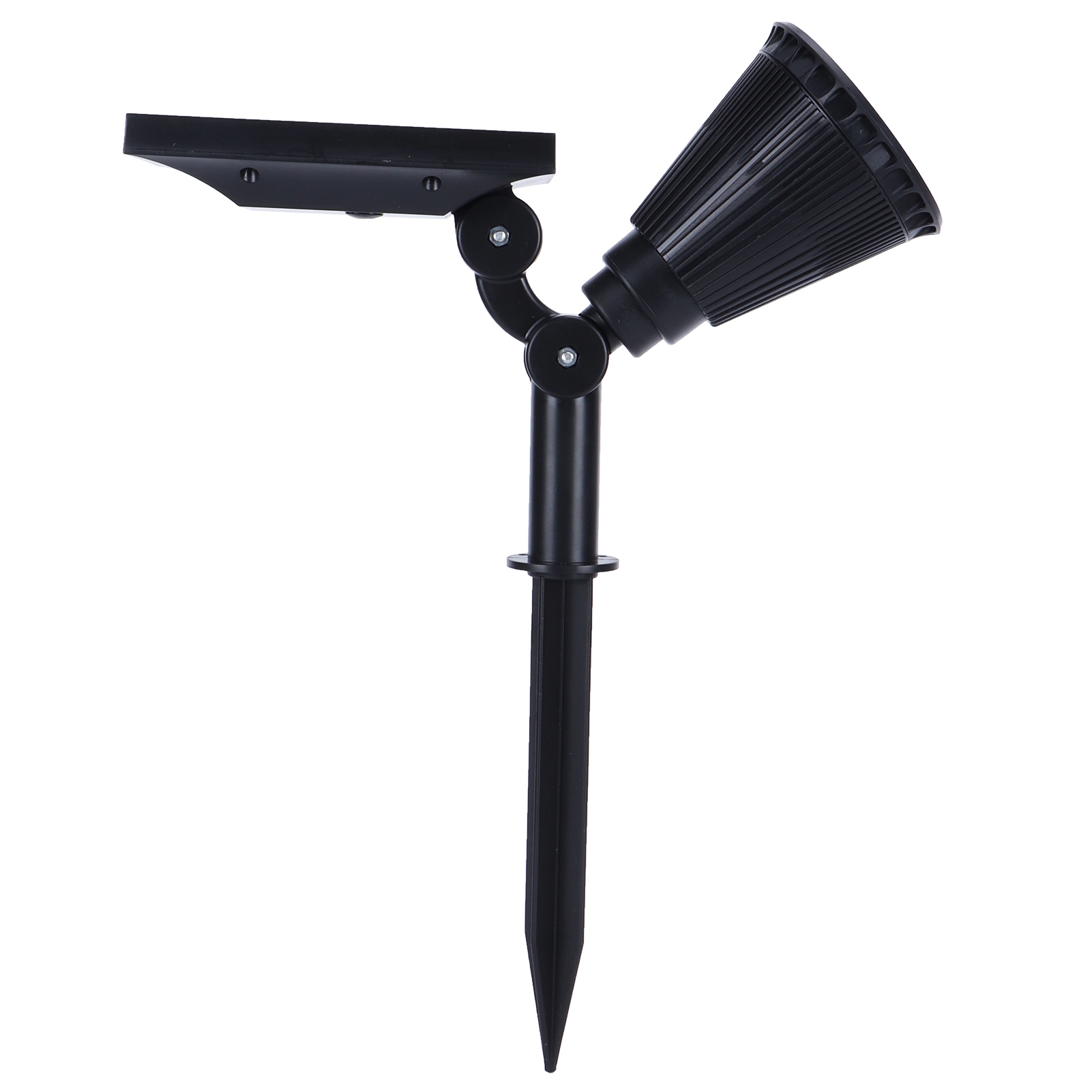 Schwarze, Wasserdichte Led-solar-stehleuchte (ip65), Außenbeleuchtung Für Garten Und Terrasse, Dekoration Für Hof Und Terrasse