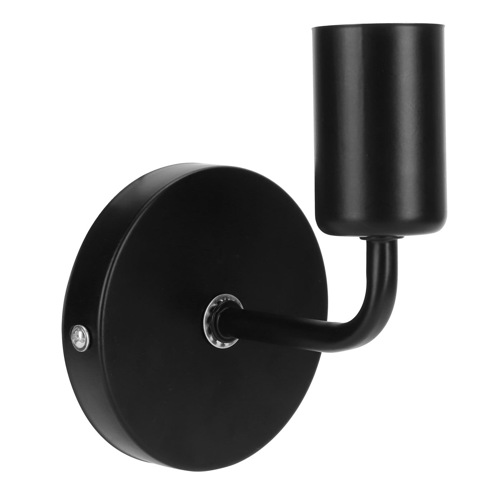 Schwarze Retro-wandleuchte Mit E27-fassung, Einseitig, Für Nachttisch, Flur, Treppenhaus, Ac 85–265 V