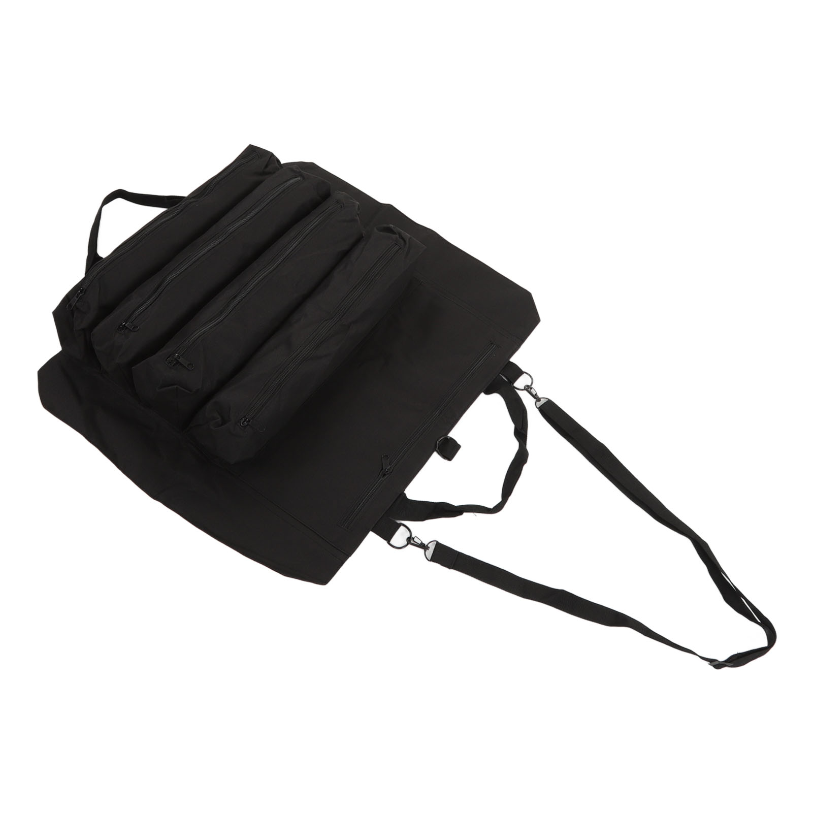 Schwarze, Faltbare Werkzeugtasche, Multifunktionale Hängetasche, Zusammenklappbares Schlüsselfach, Mehrere Fächer, Tragbar