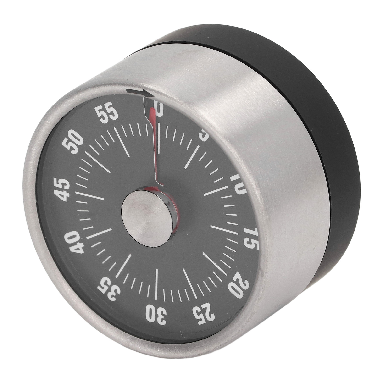 Magnetischer Timer Aus Edelstahl, Magnetisches Design, 70 Db Akustisches Signal, Hohe Genauigkeit, Optische Anzeige, Für Die Küchensteuerung, Schwarz