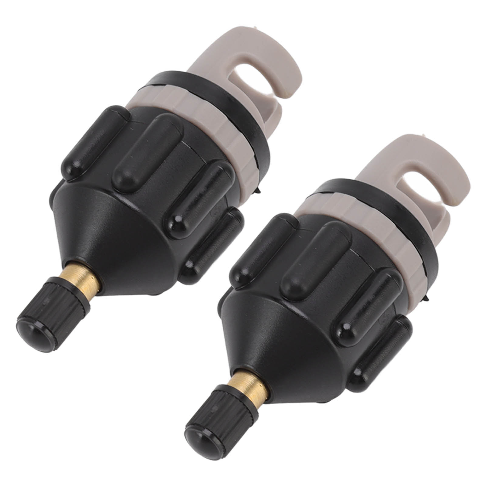 2-teiliger Luftpumpenadapter, Aufblasdüse Für Paddleboards, Anschlussventil Für Kajaks, Schlauchboote, Autopumpe, Schwarz