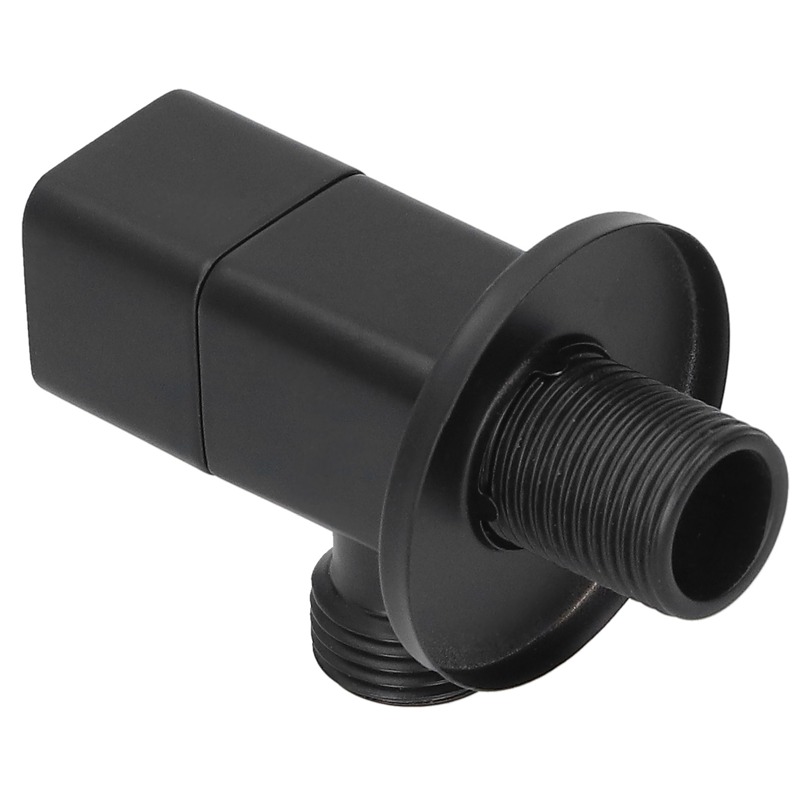 G1/2 Eckarmatur, Schwarze Absperrarmatur, Zubehör Für Bad, Wc Und Waschbecken