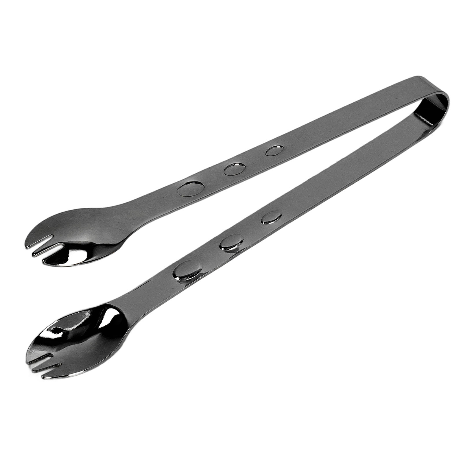 Eiszange Aus Lebensmittelechtem Edelstahl, Rutschfest, Schwarz, Für Zucker, Küche Und Lebensmittel, Haushaltszange.