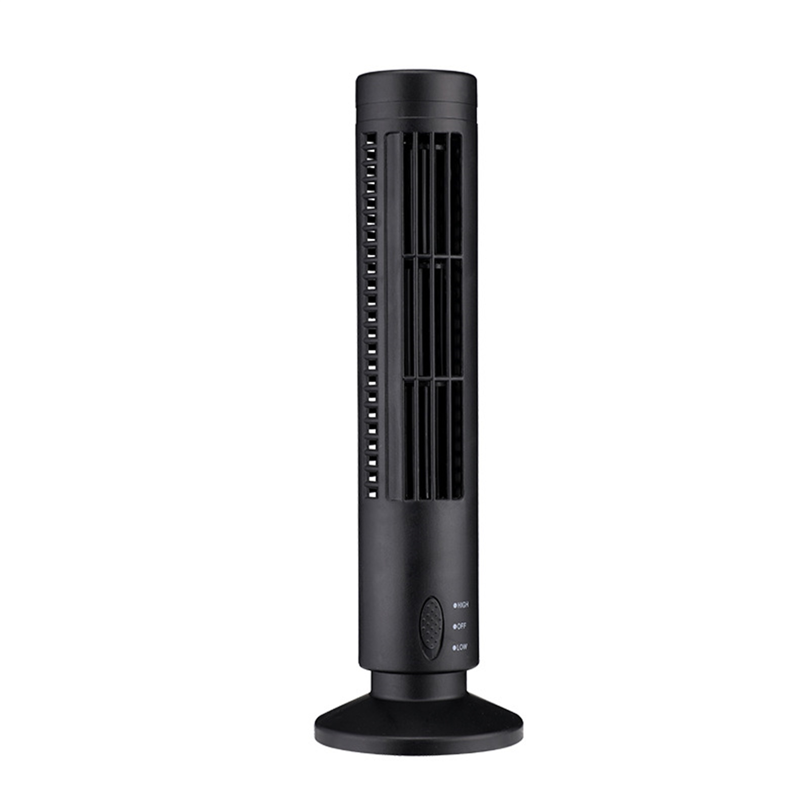 Mini-usb-turmventilator Ohne Rotorblätter, 2 Geschwindigkeitsstufen Und Modi, Schwarzer Standventilator Für Schlafzimmer, Wohnzimmer, Büro