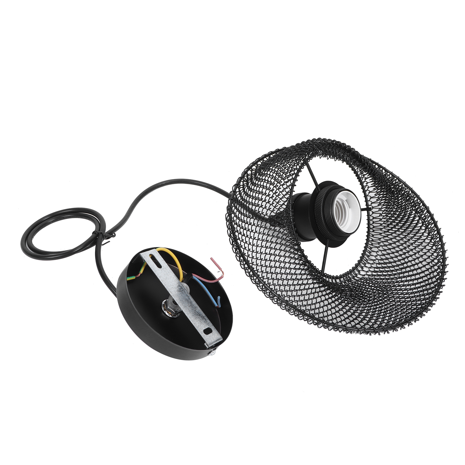 Nordische Led-pendelleuchte Aus Schmiedeeisen, Innovative Hängelampe Für Die Wohnzimmergestaltung, Ac85–265v, Schwarz