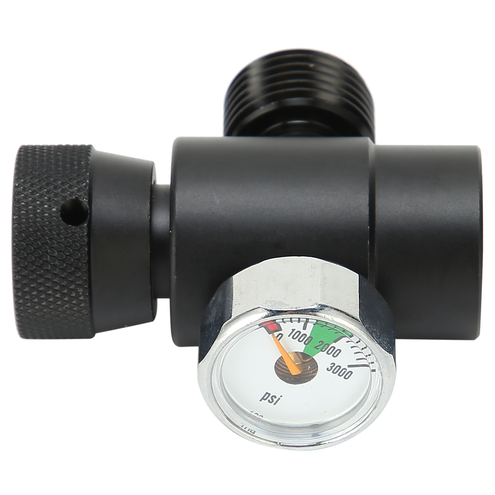 Co2-flaschenadapter-nachfüllung Cga320 // Manometer Tr21-4 3000 Psi Schwarz Asa