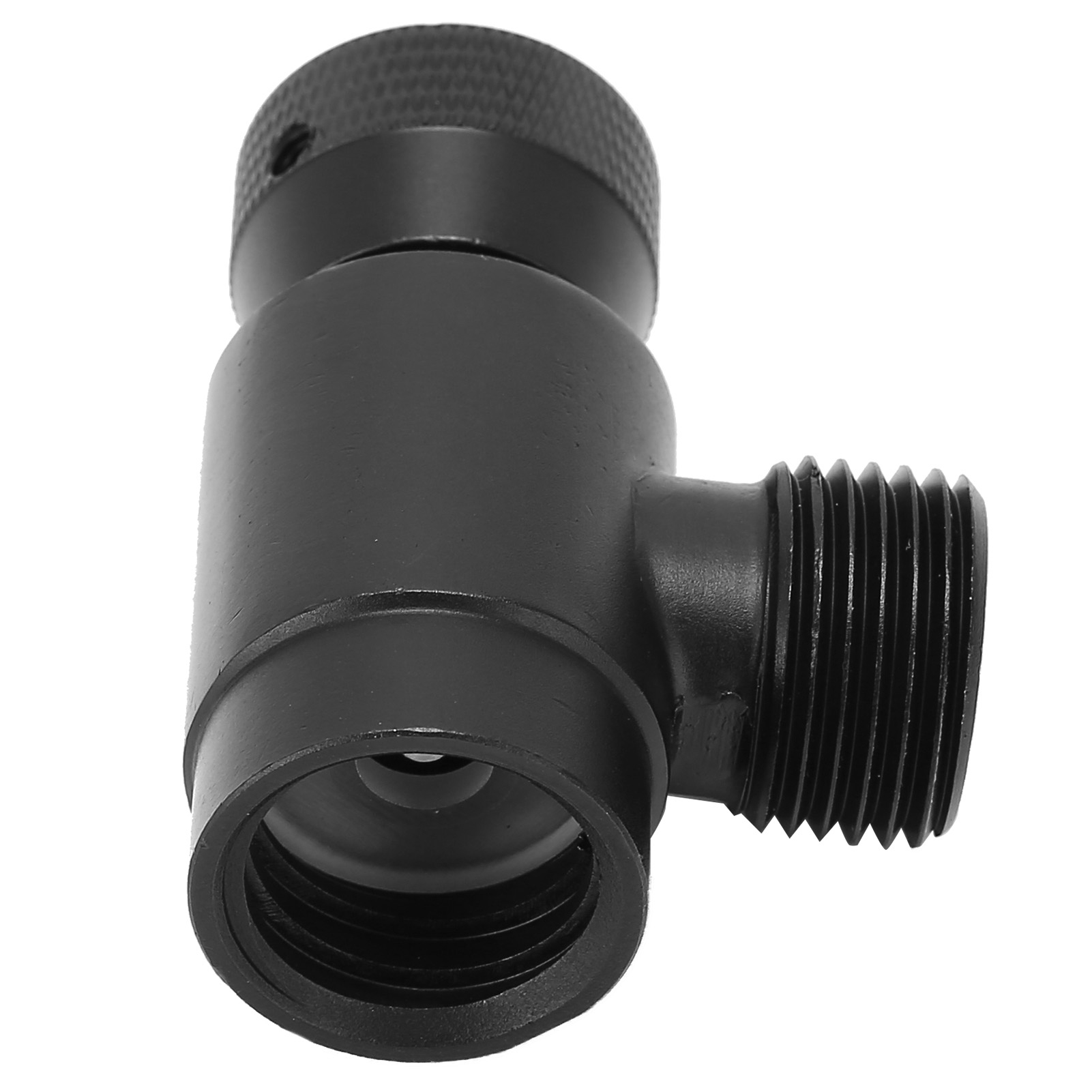 Integrierter Asa Co2-ventiladapter Zum Befüllen Von Soda-tanks, W21.8-14/tr21-4 Gewinde, Schwarz.