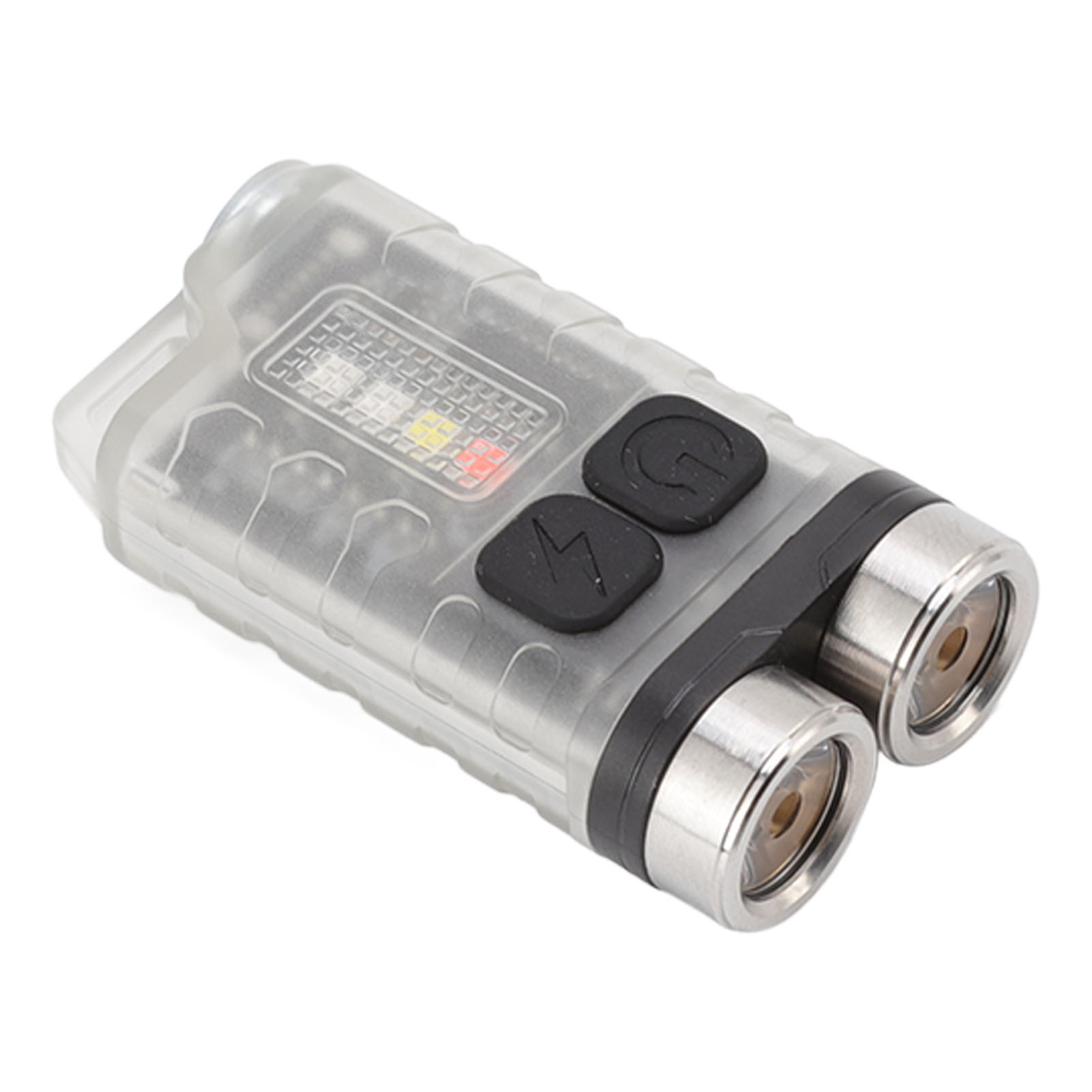 Miniatur-taschenlampe V3, Wiederaufladbar Über Usb, Wasserdicht, Für Outdoor-aktivitäten Wie Camping, Wandern Und Wartungsarbeiten, Tragbar, Magnetisch, Weiß.