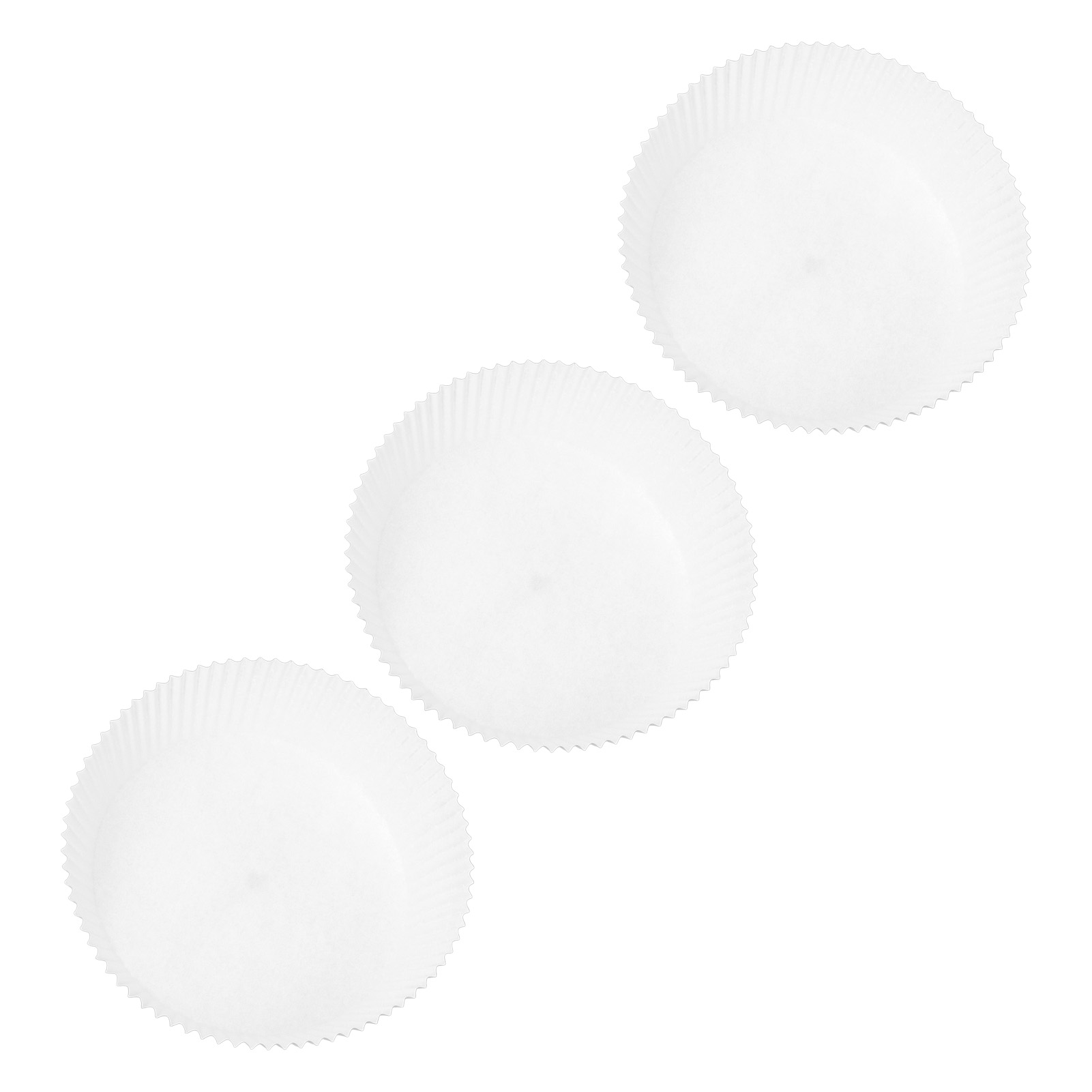 Rundes, Antihaftbeschichtetes Backpapier Für Heißluftfritteusen, 16 X 4,5 Cm, 50 Blatt Weiß, Einweg-backpapier, Fettabweisendes Backpapier, Ideal Zum Backen Von Selbstgemachten Speisen.
