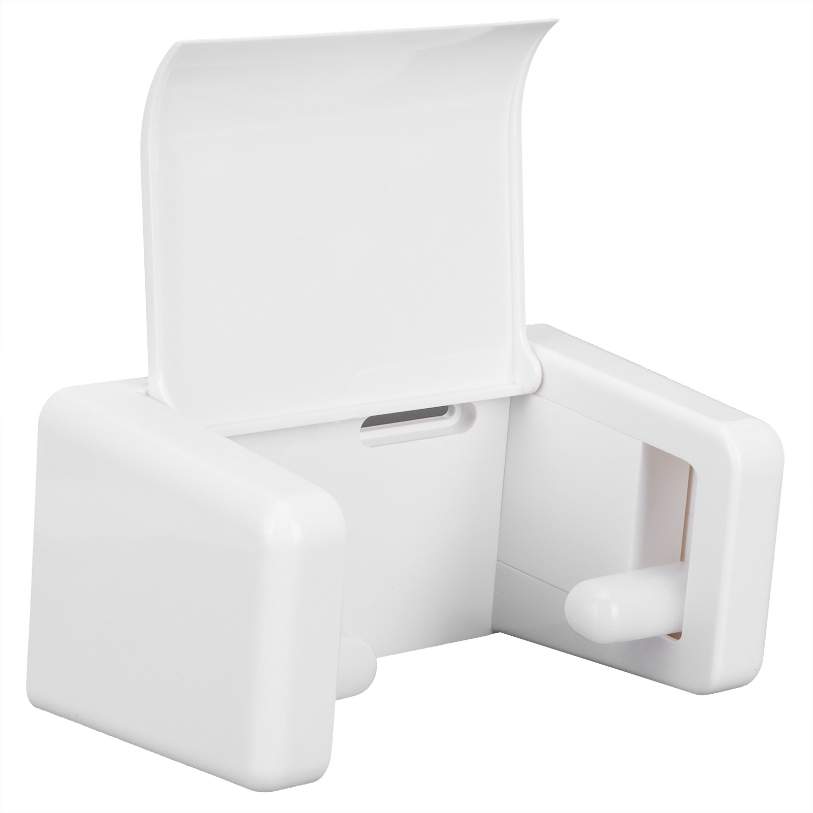 Weißes, Wandmontiertes Toilettenpapierhalter-set Fürs Badezimmer, Toilettenpapierspender Aus Metall