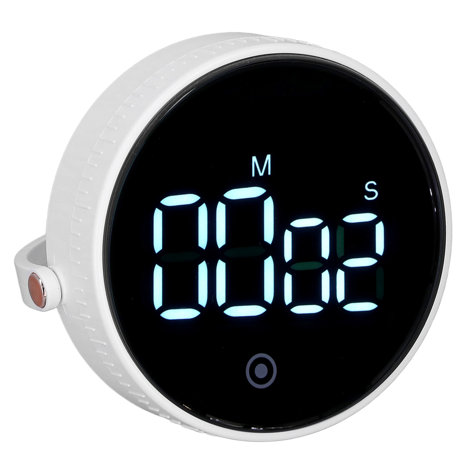 Digitaler Elektronischer Timer Mit Ständer, Lcd-bildschirm, Magnetverschluss, Weißer Zeitmanager Für Küche Und Büro