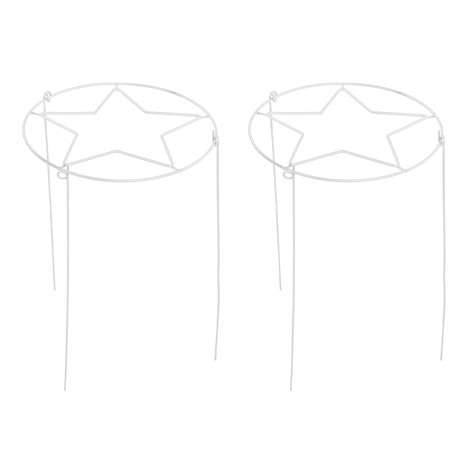 Set Aus 2 Minimalistischen Rankgittern Aus Elegantem Eisen, Kletterhilfe Für Drinnen Und Draußen, Dekorativ Weiß