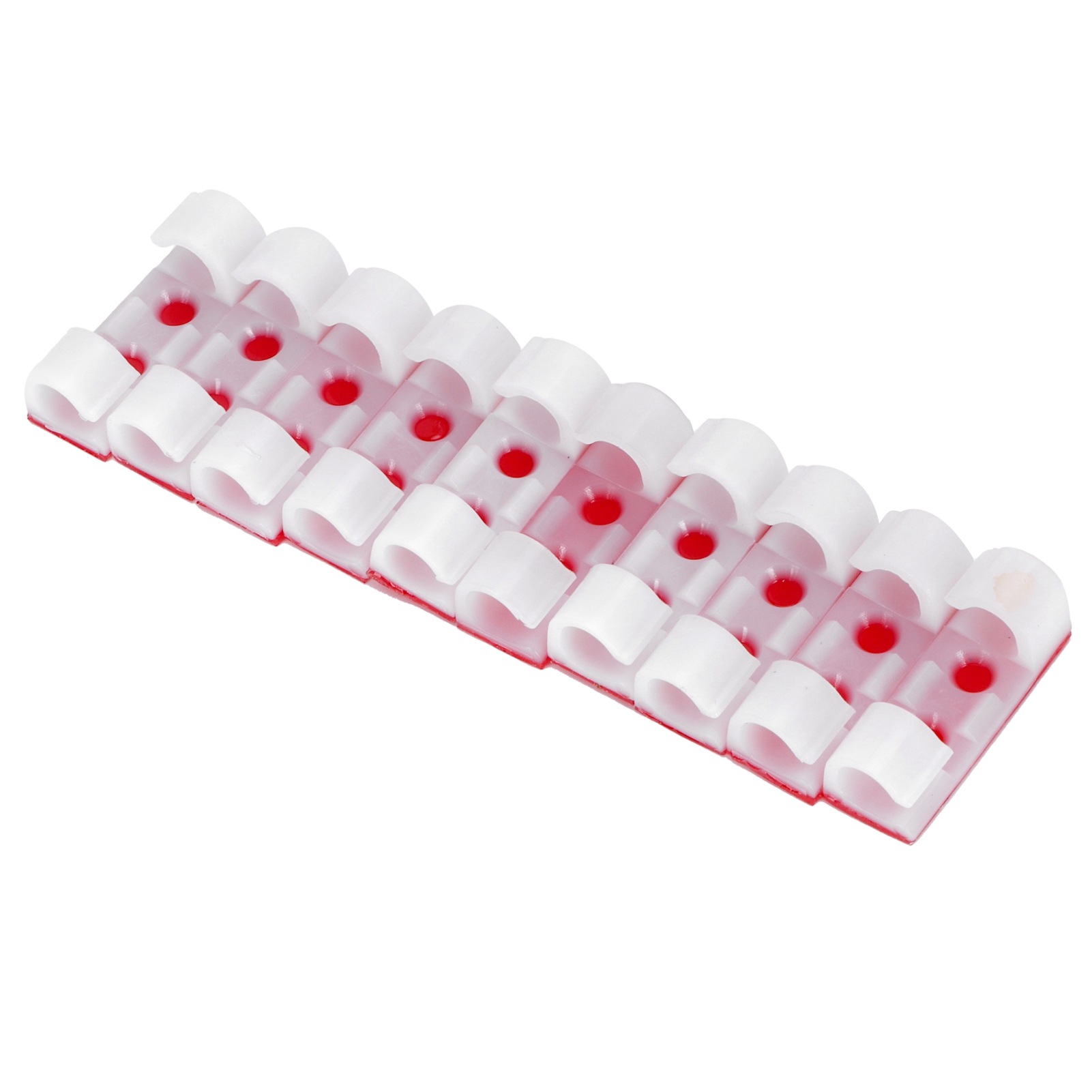 Packung Mit 20 Selbstklebenden Kabelclips, Weißer Kabelorganizer, Wandhalterungen Fürs Büro